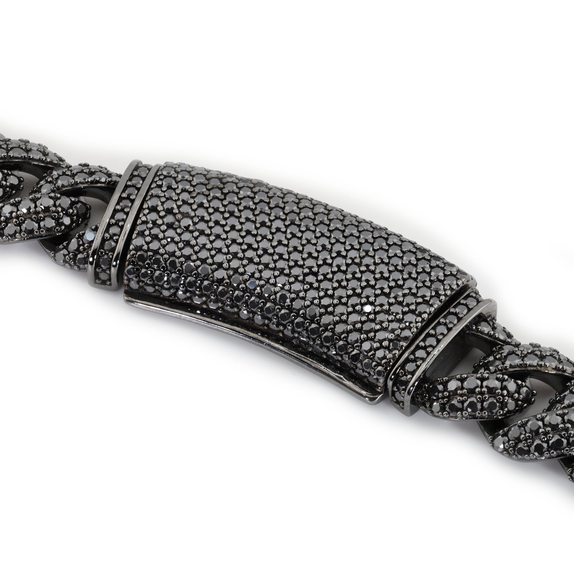 13MM Noir Puff Cuban Necklace