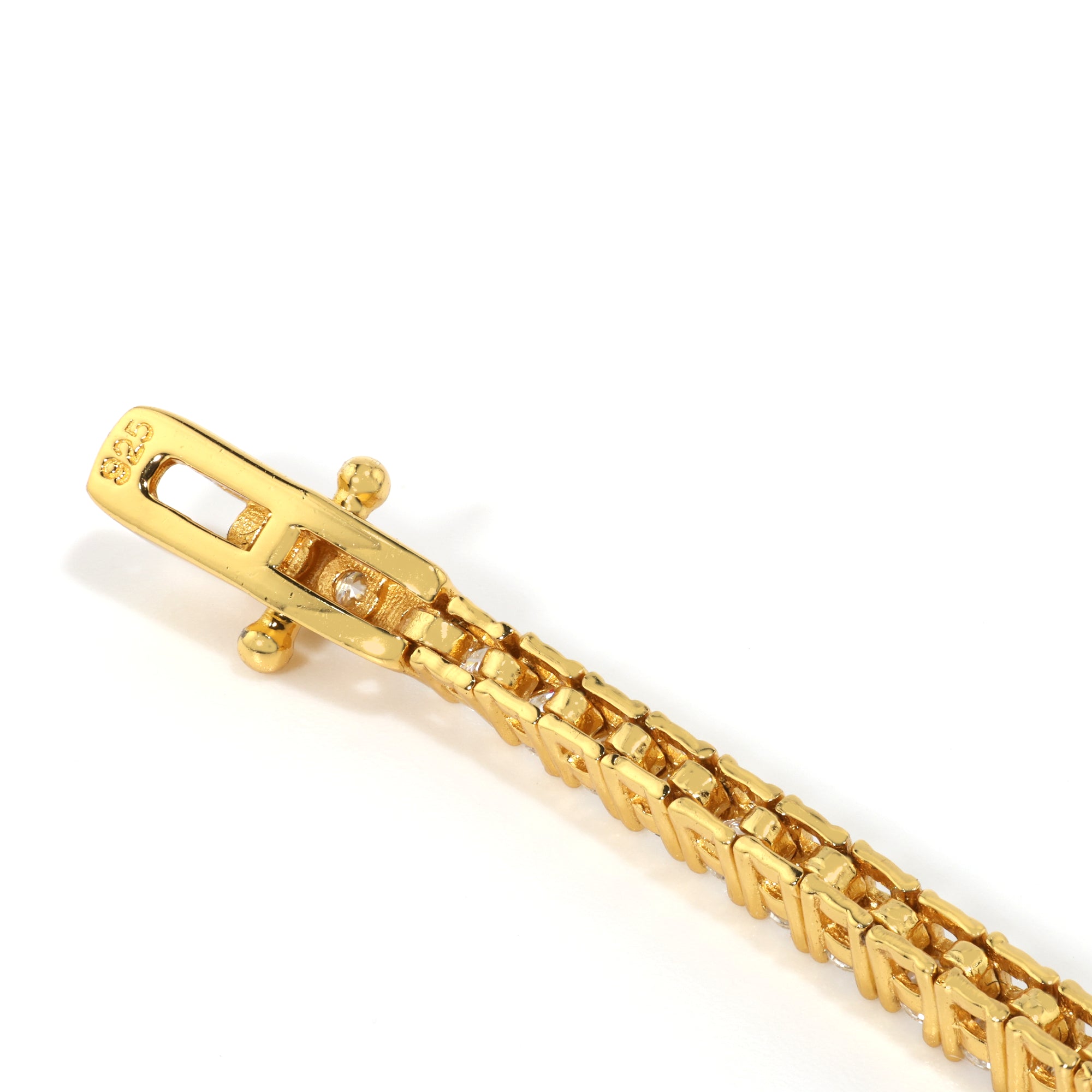 Slim Cut (2MM) Dynasty Gold Tennis Bracelet