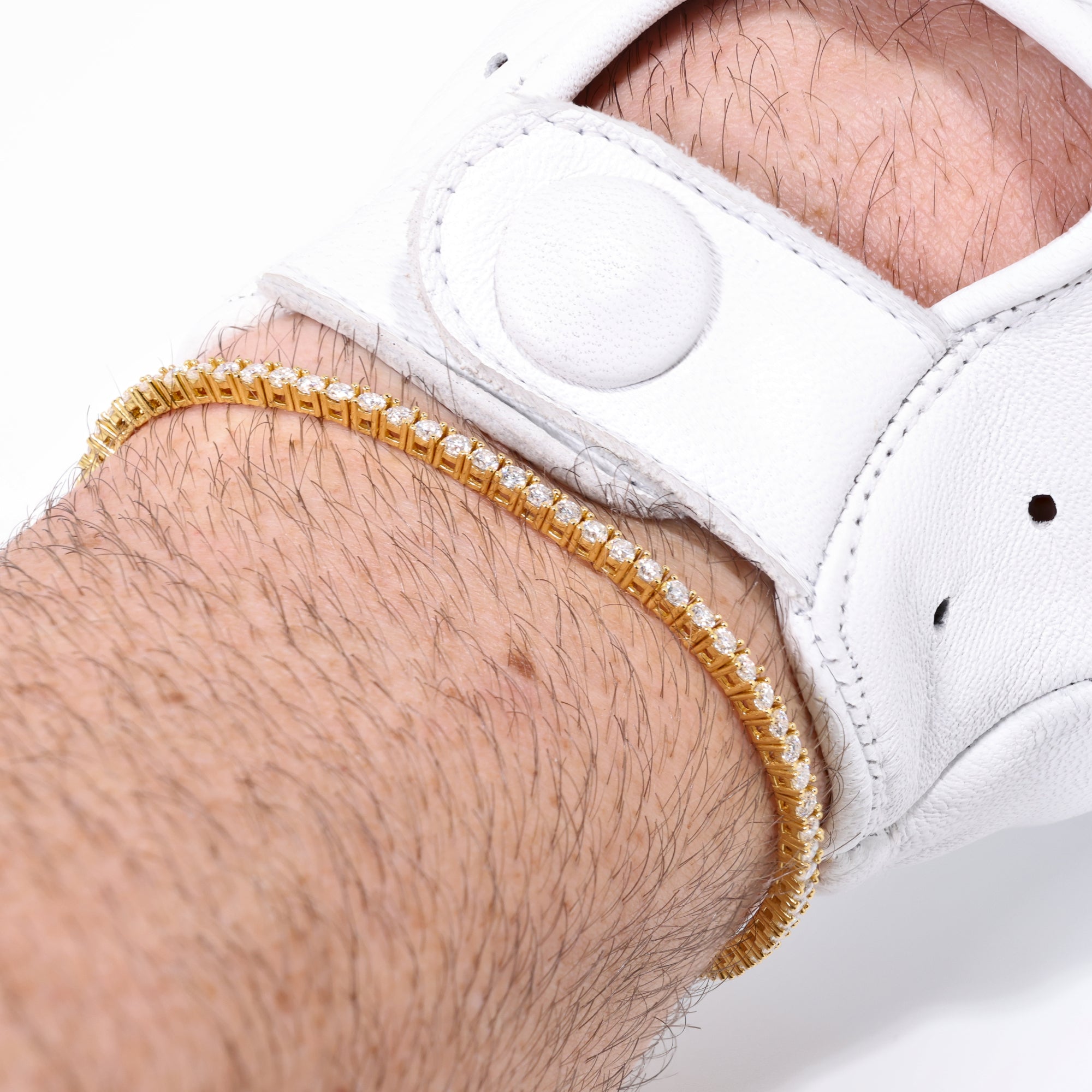 Slim Cut (2MM) Dynasty Gold Tennis Bracelet