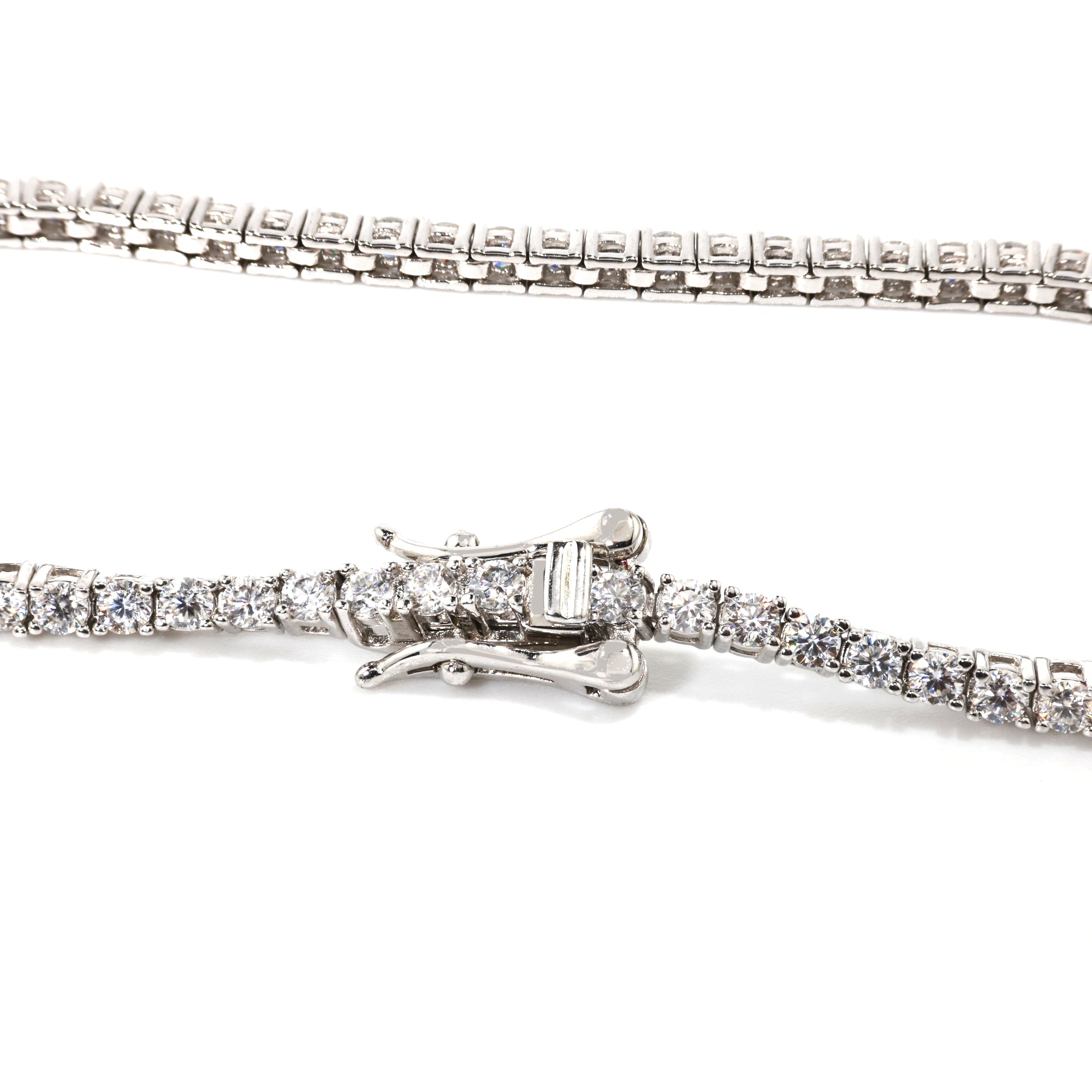 Slim Cut (2MM) Glacier White Tennis Bracelet