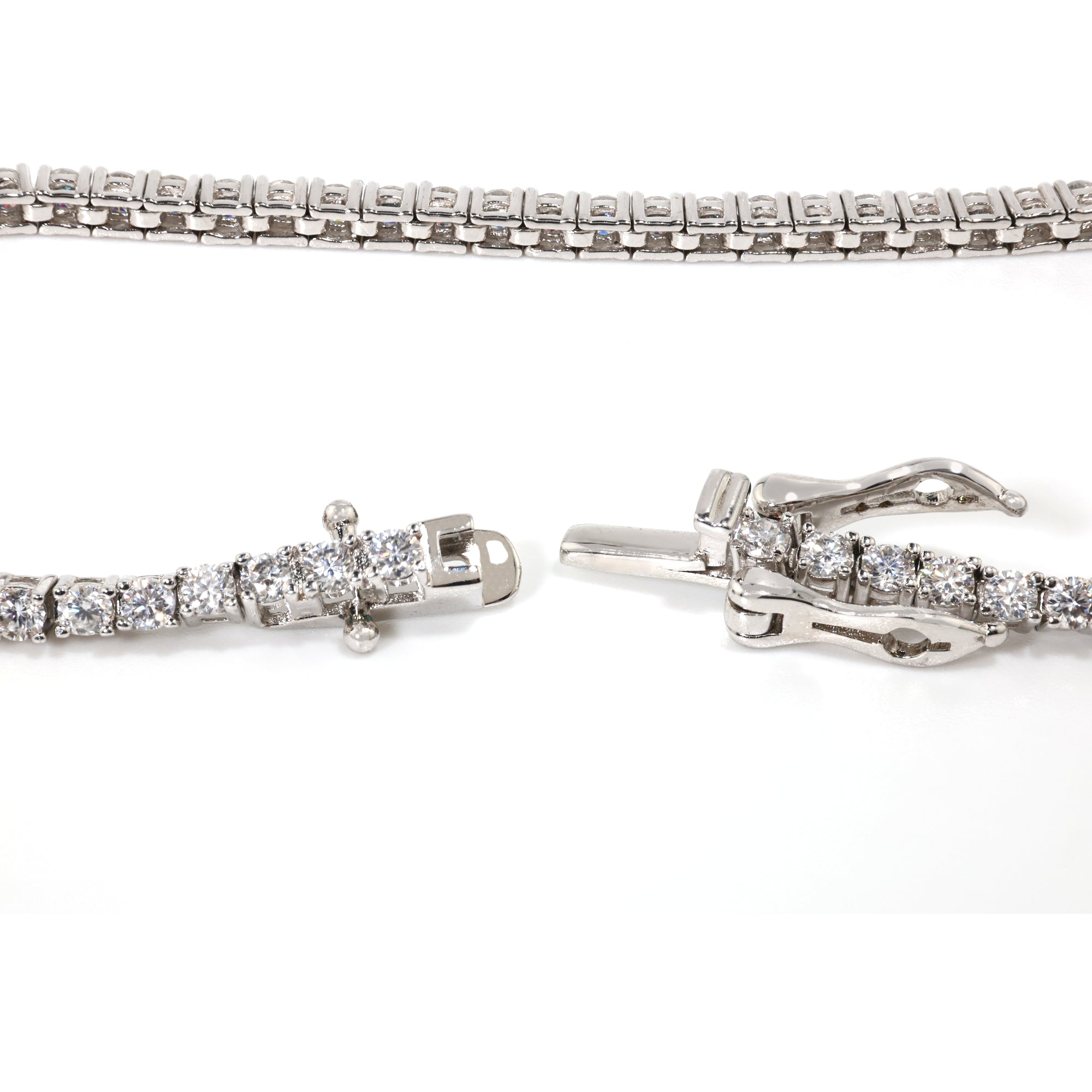 Slim Cut (2MM) Glacier White Tennis Bracelet