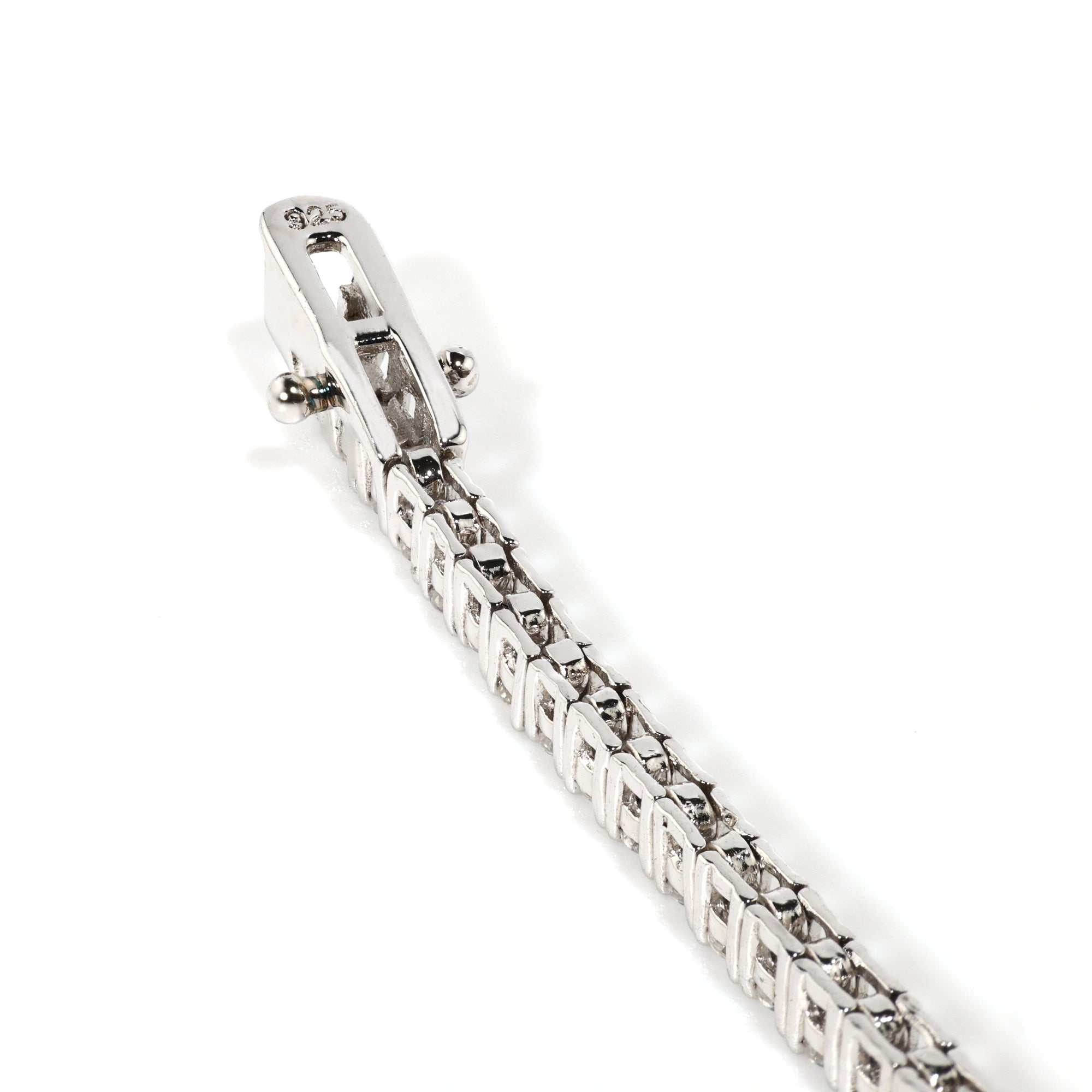 Slim Cut (2MM) Glacier White Tennis Bracelet