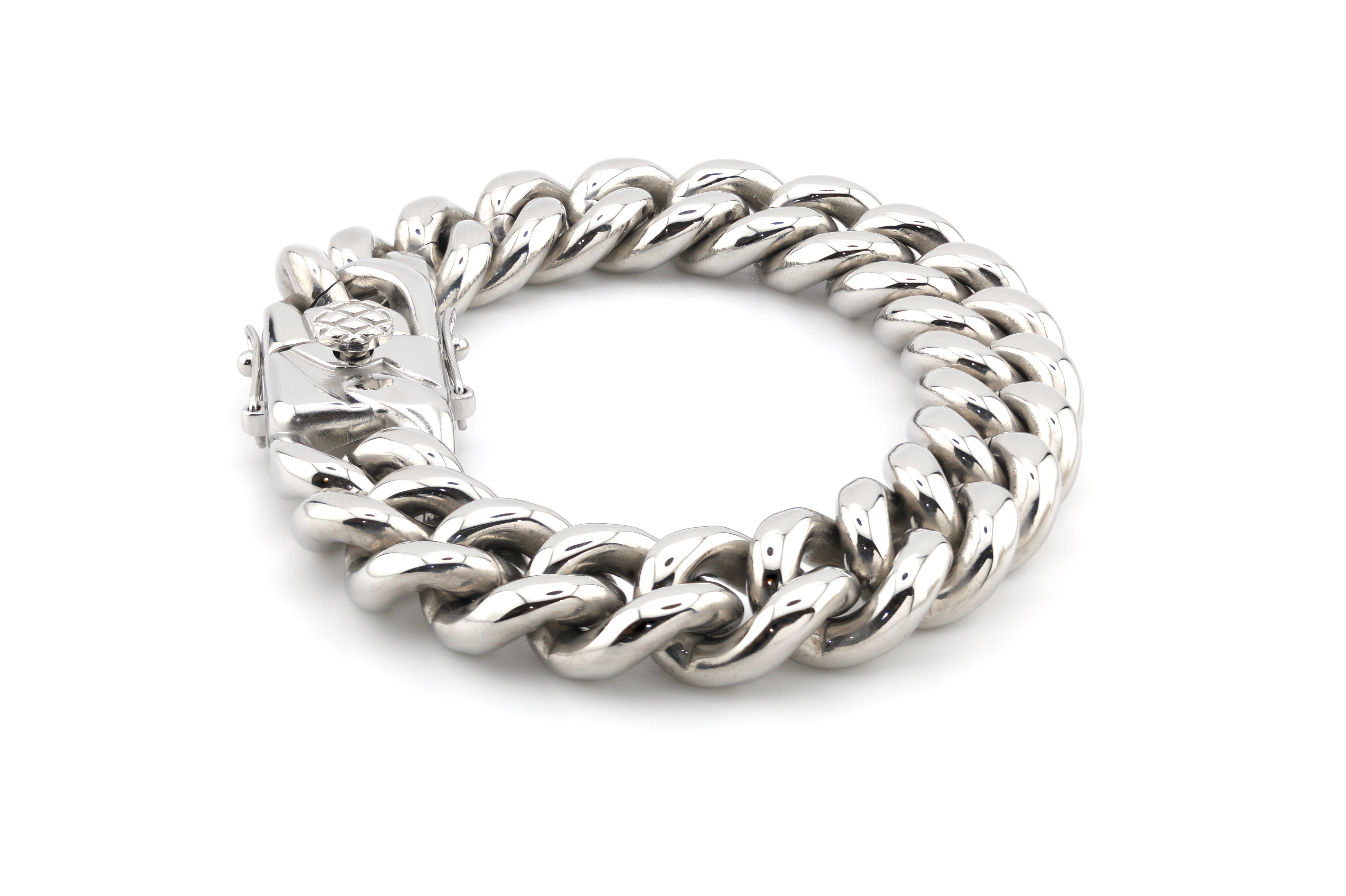 14MM Argentum Cuban Bracelet