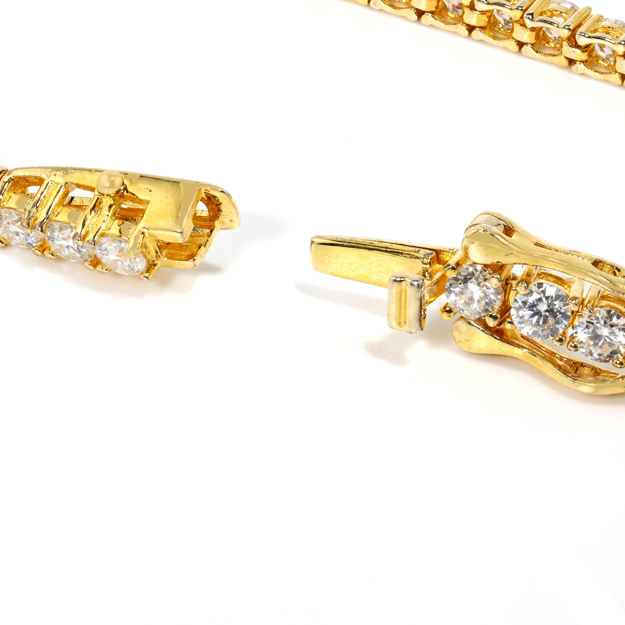 Refined Cut (3MM) Dynasty Gold Tennis Bracelet