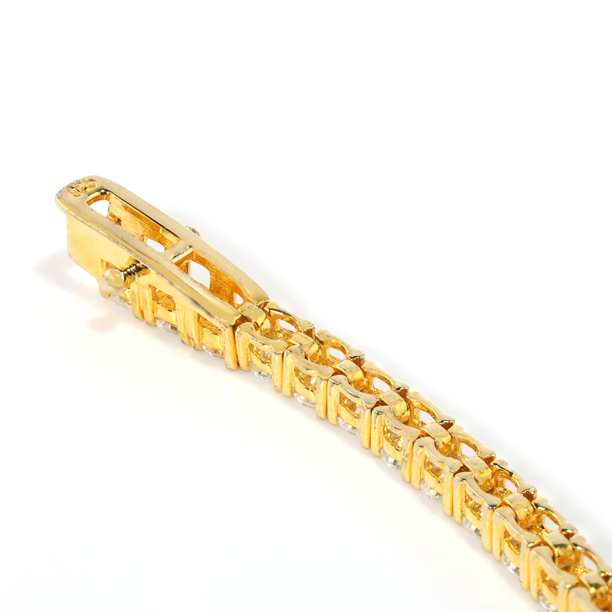 Refined Cut (3MM) Dynasty Gold Tennis Bracelet