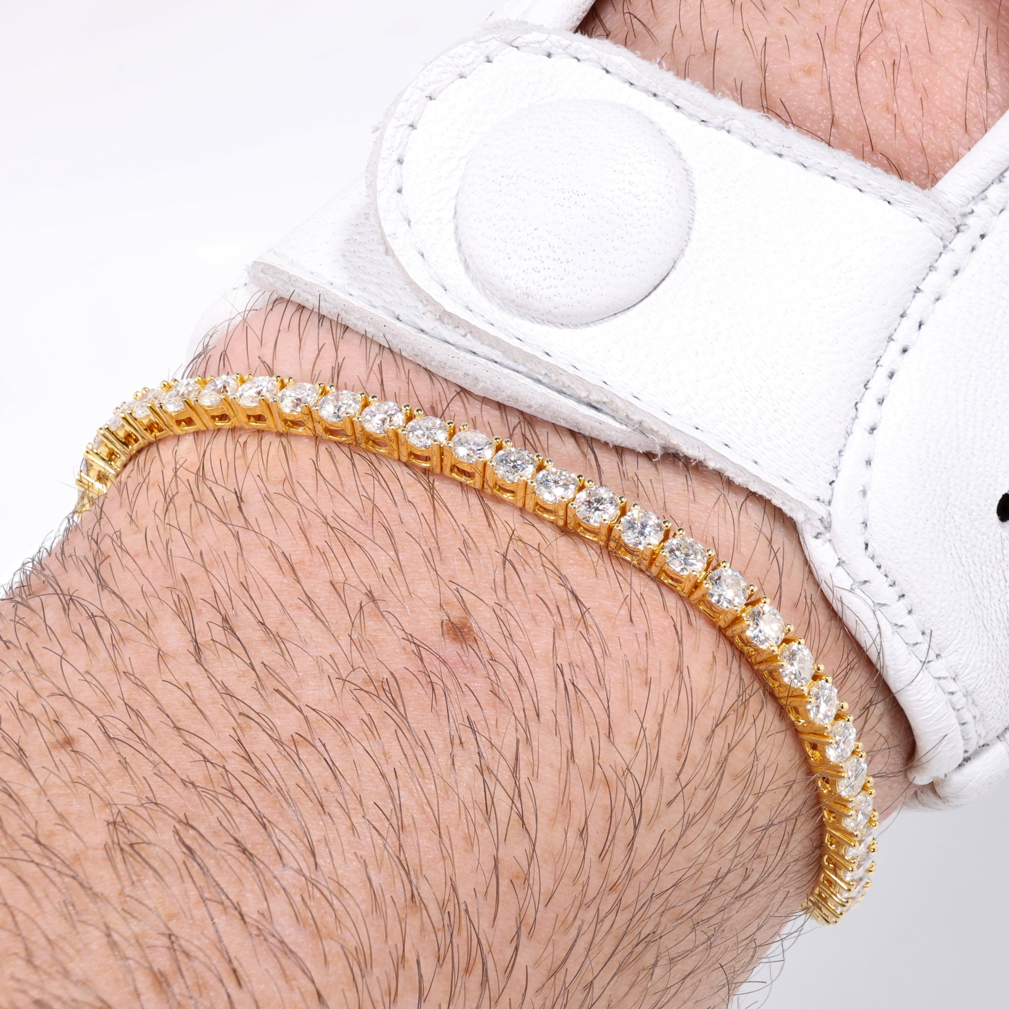 Refined Cut (3MM) Dynasty Gold Tennis Bracelet