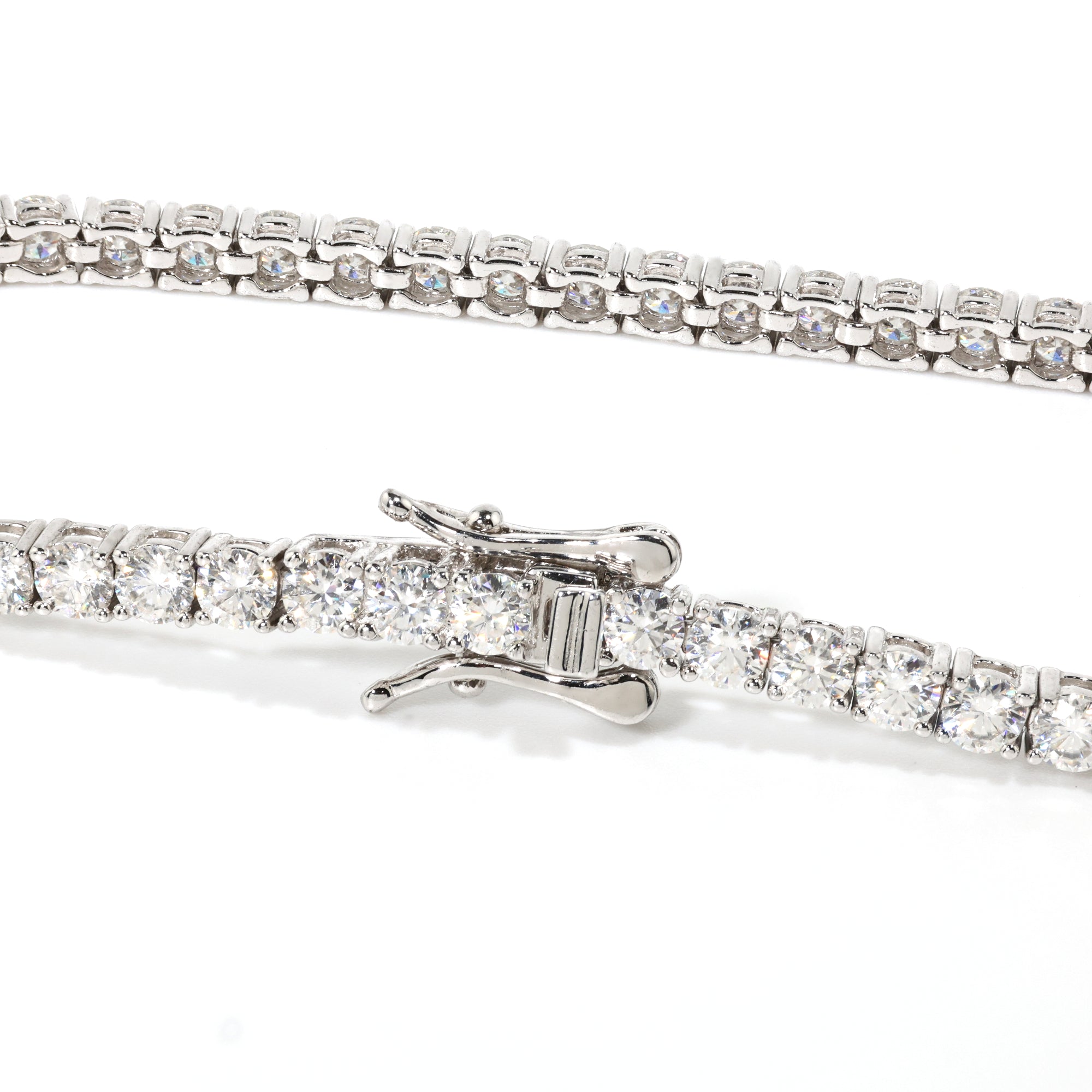 Refined Cut (3MM) Glacier White Tennis Bracelet