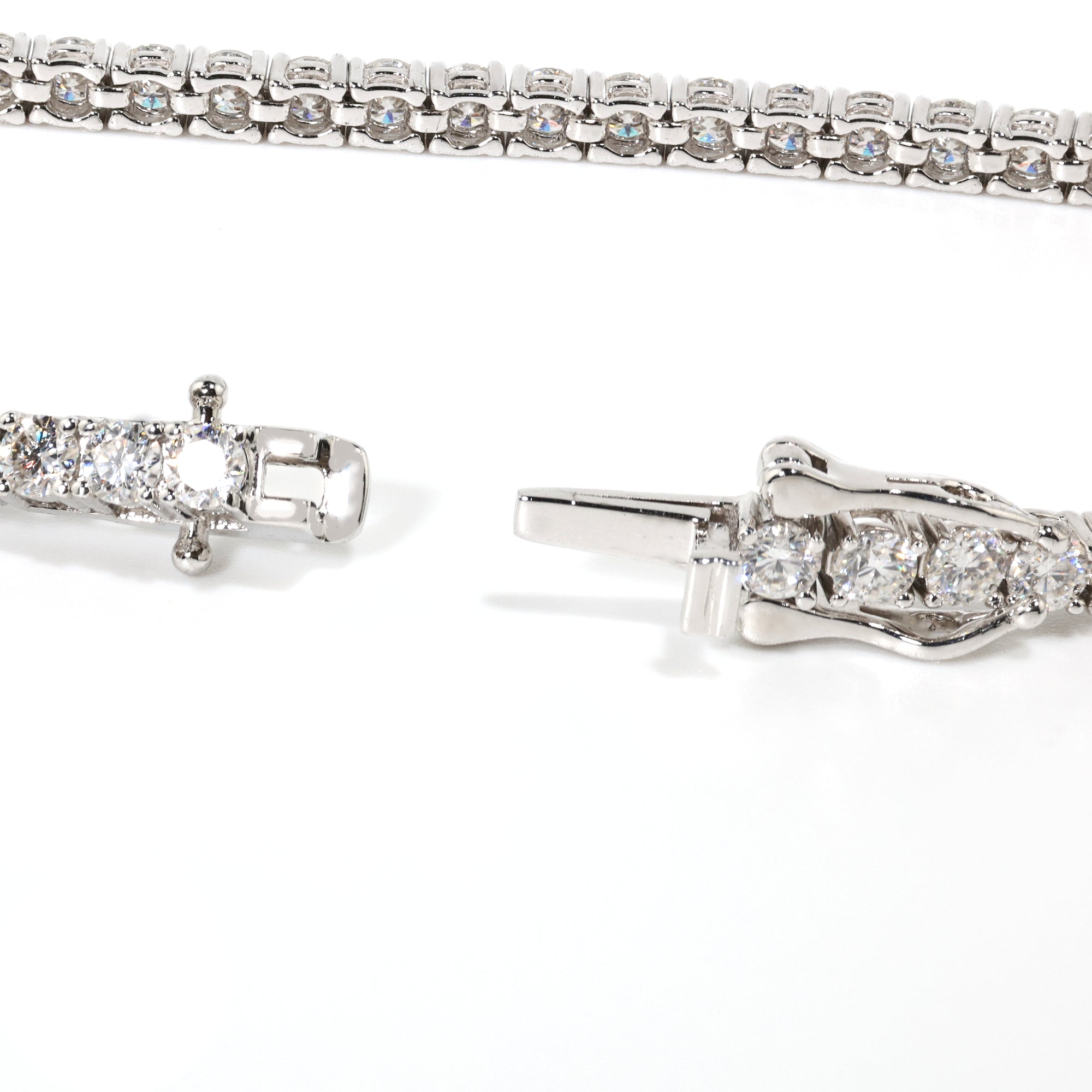 Refined Cut (3MM) Glacier White Tennis Bracelet