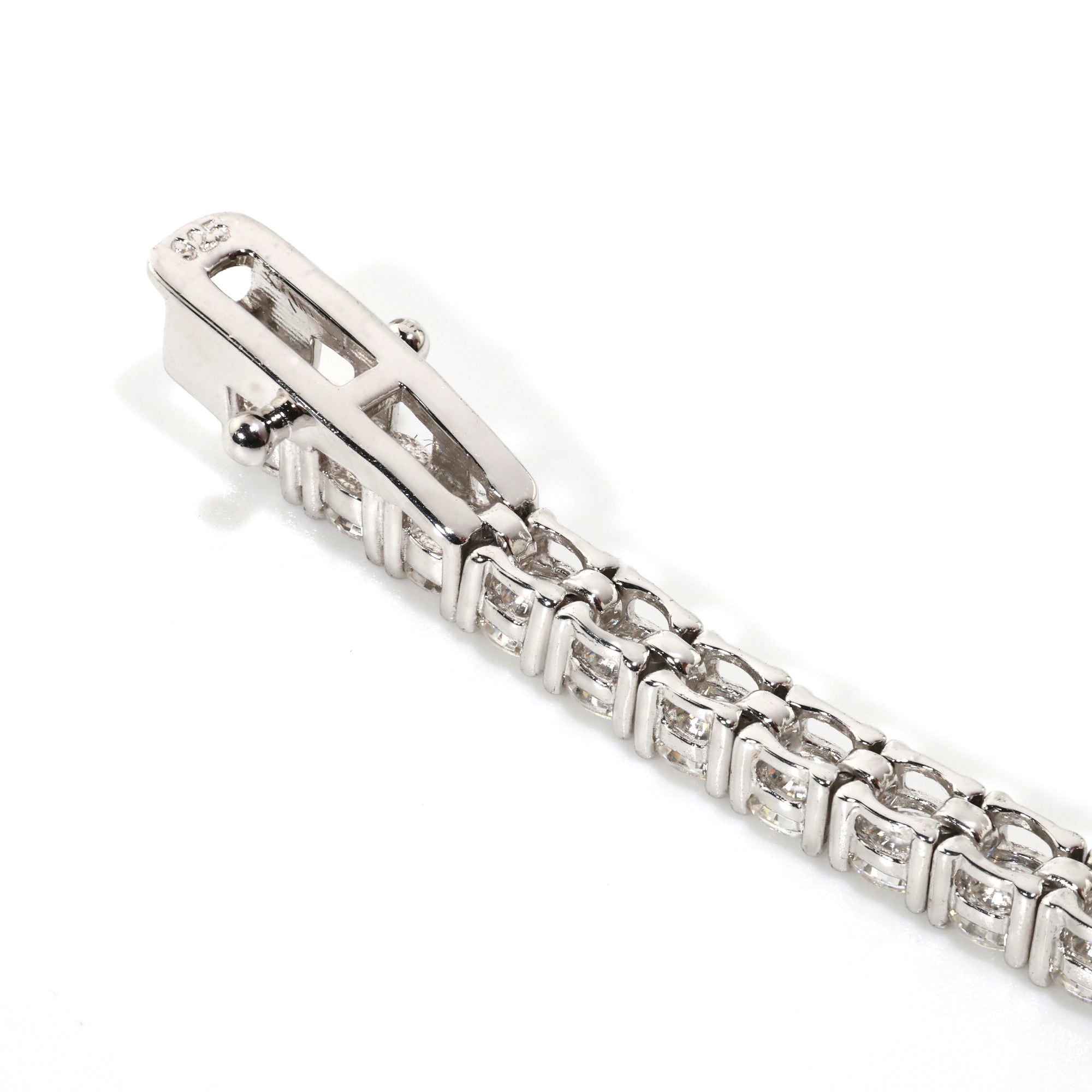 Refined Cut (3MM) Glacier White Tennis Bracelet