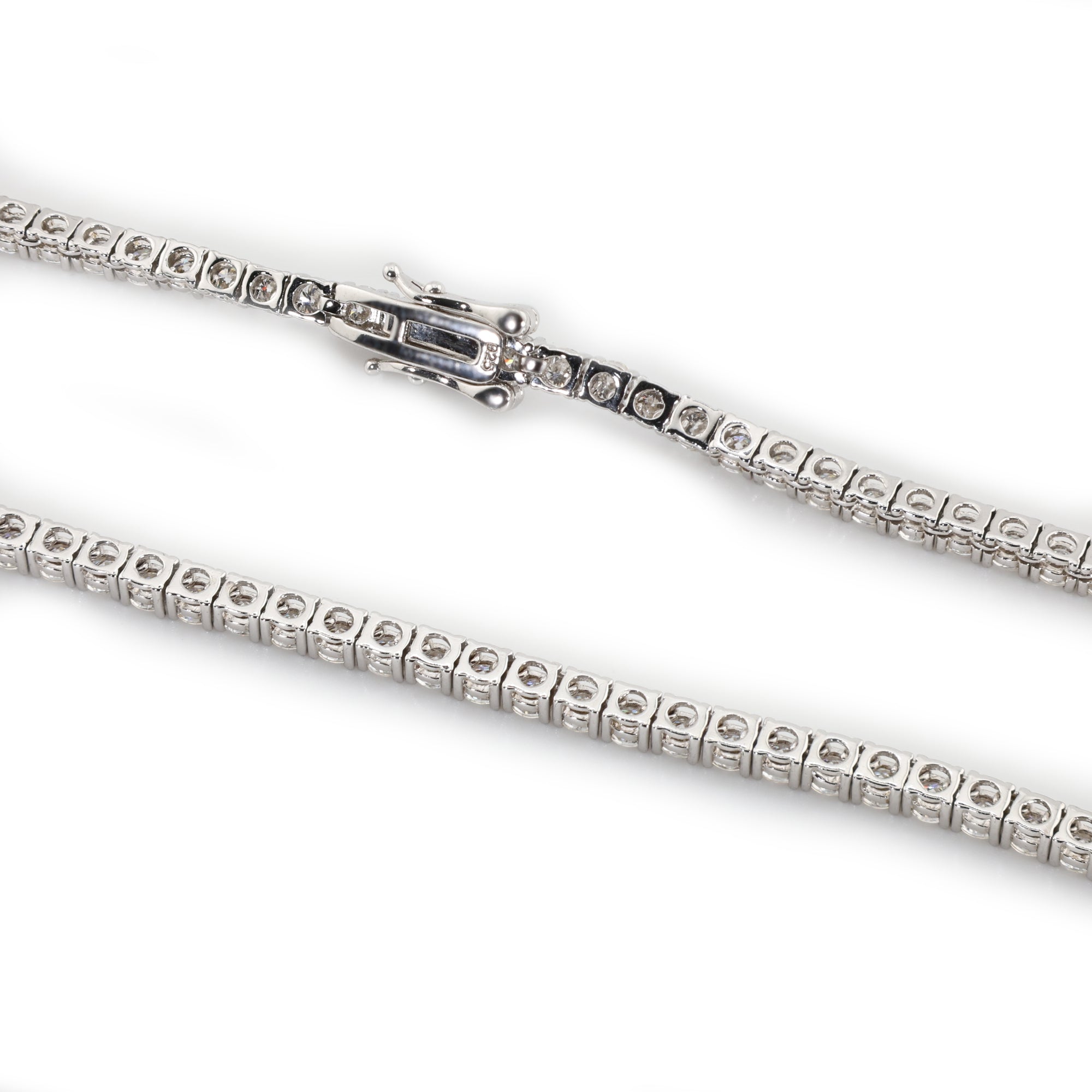 Refined Cut (3MM) Glacier White Tennis Necklace