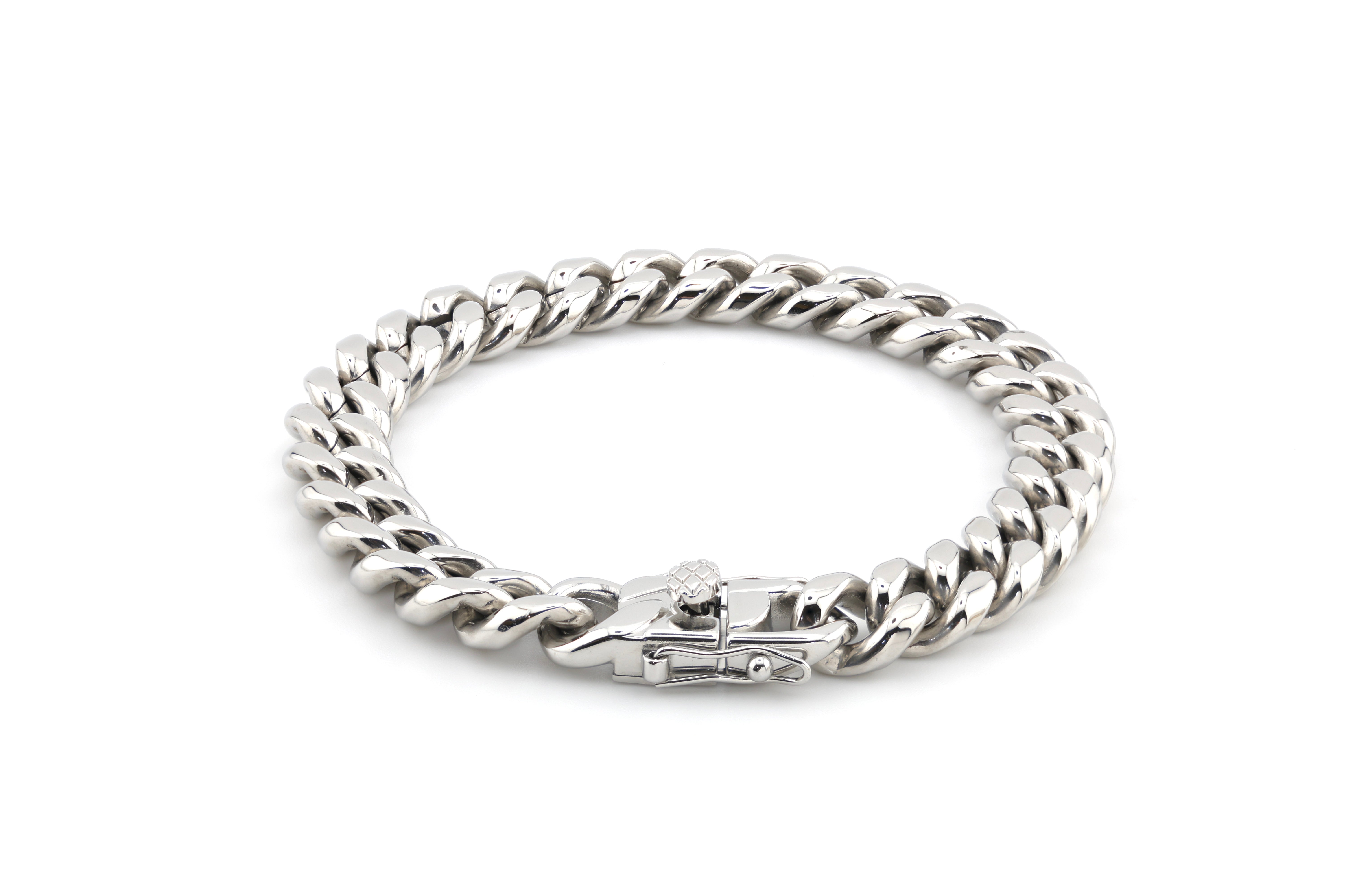 10MM Argentum Cuban Bracelet