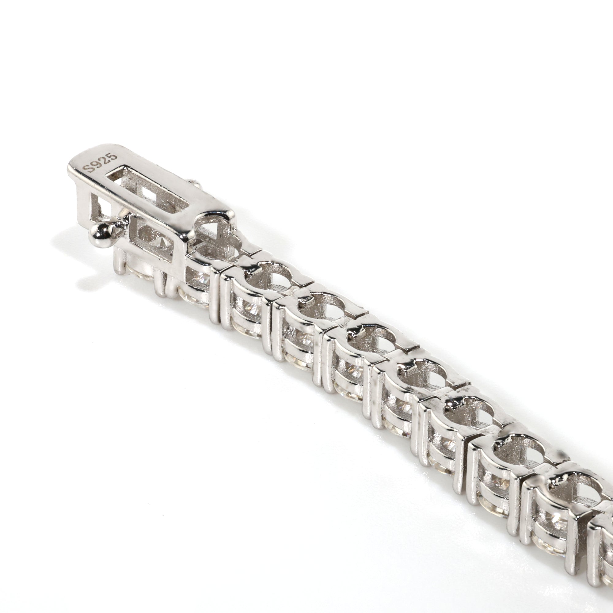 Executive Cut (4MM) Glacier White Tennis Bracelet