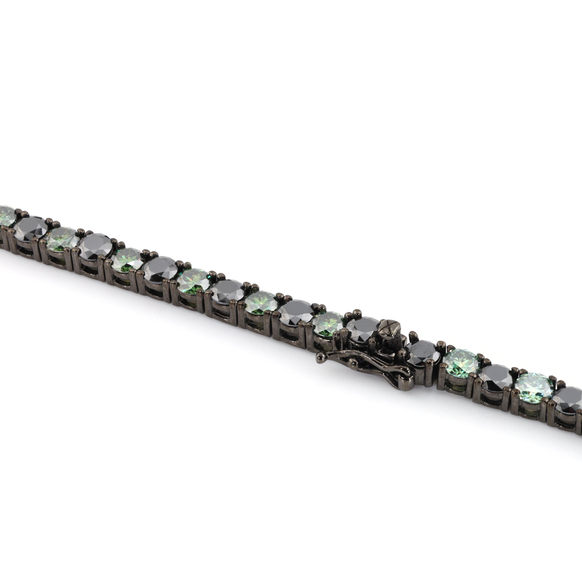 Executive Cut (4MM) Eclipse Finish Tennis Necklace