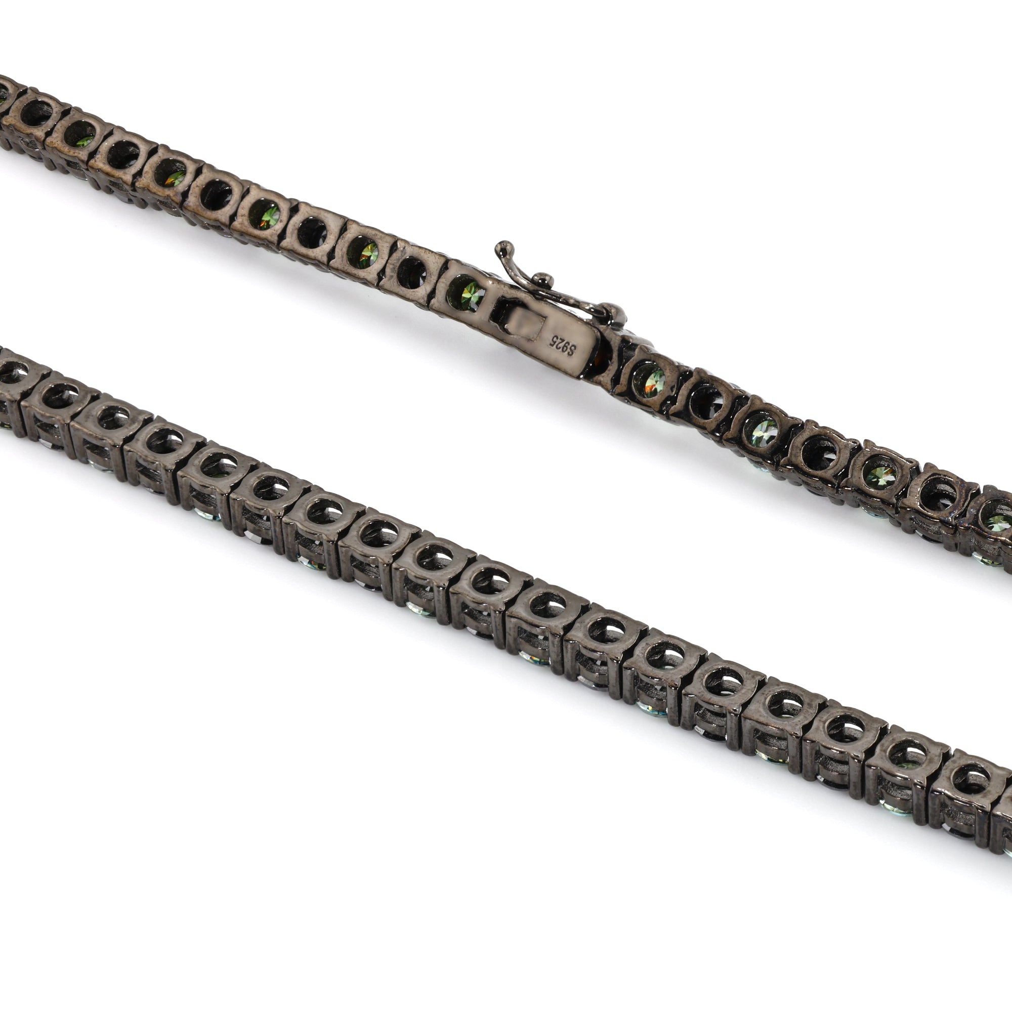 Executive Cut (4MM) Eclipse Finish Tennis Necklace