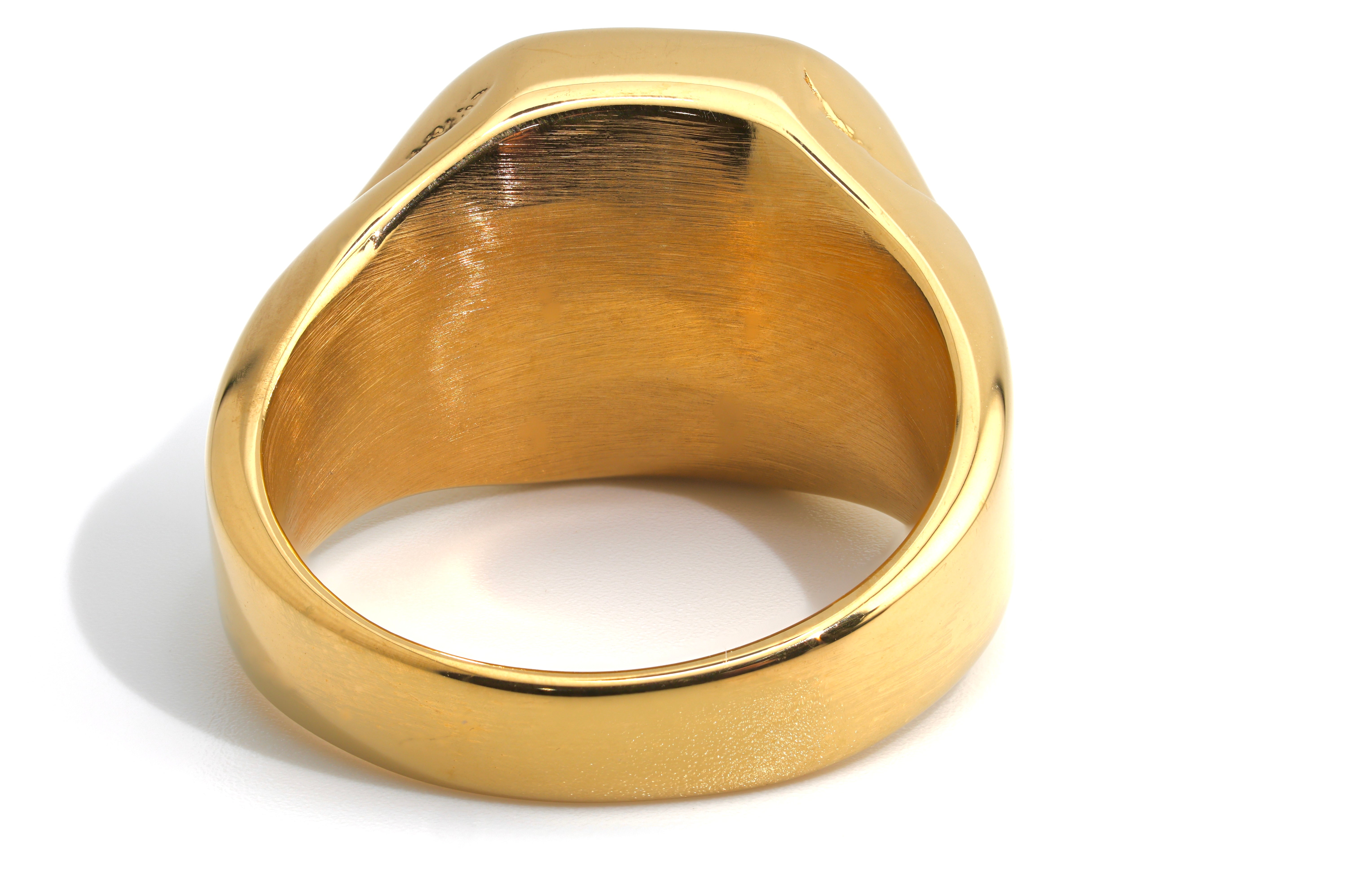 Golden Red Signet Ring
