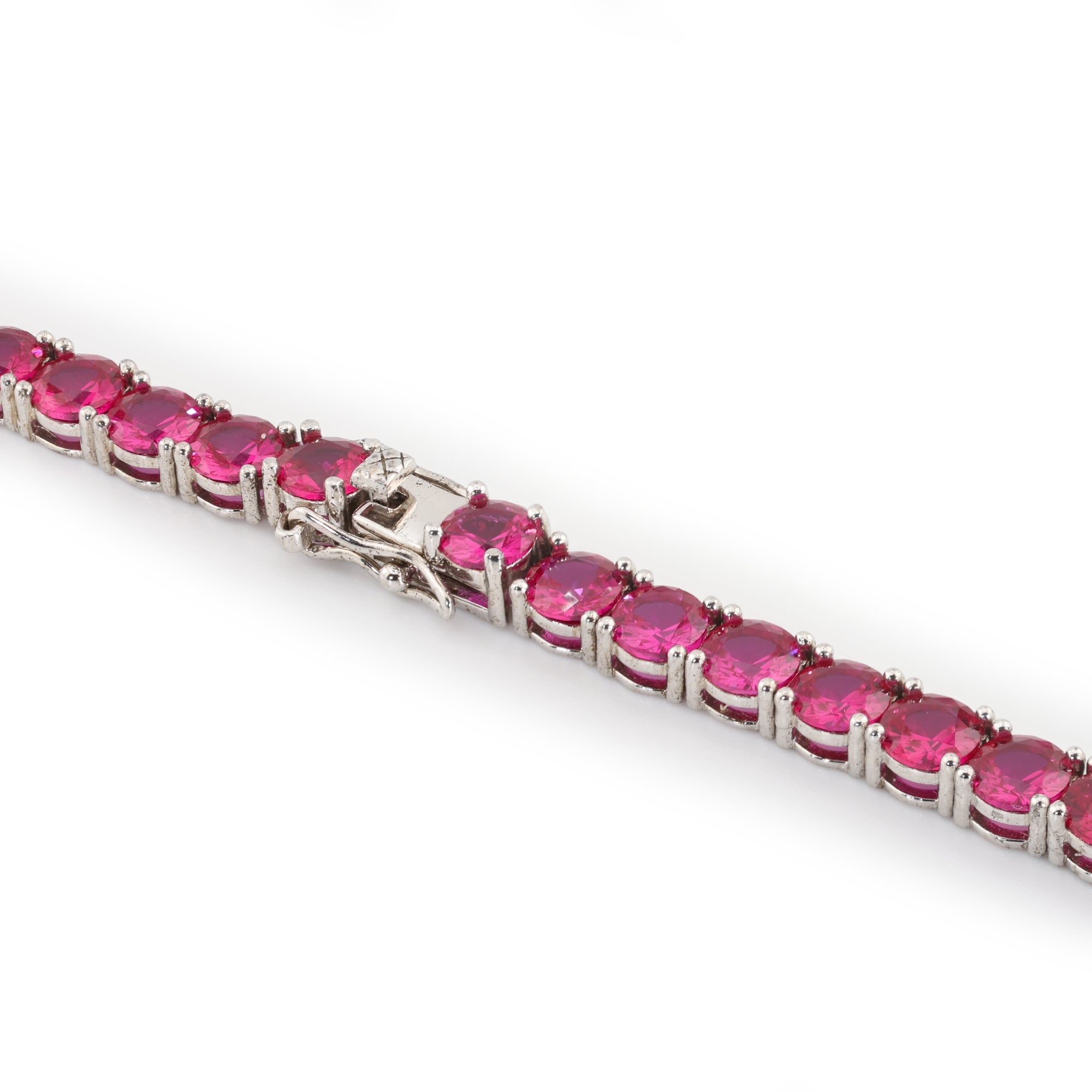 Ruby Titan Cut (5MM) Glacier White Tennis Necklace