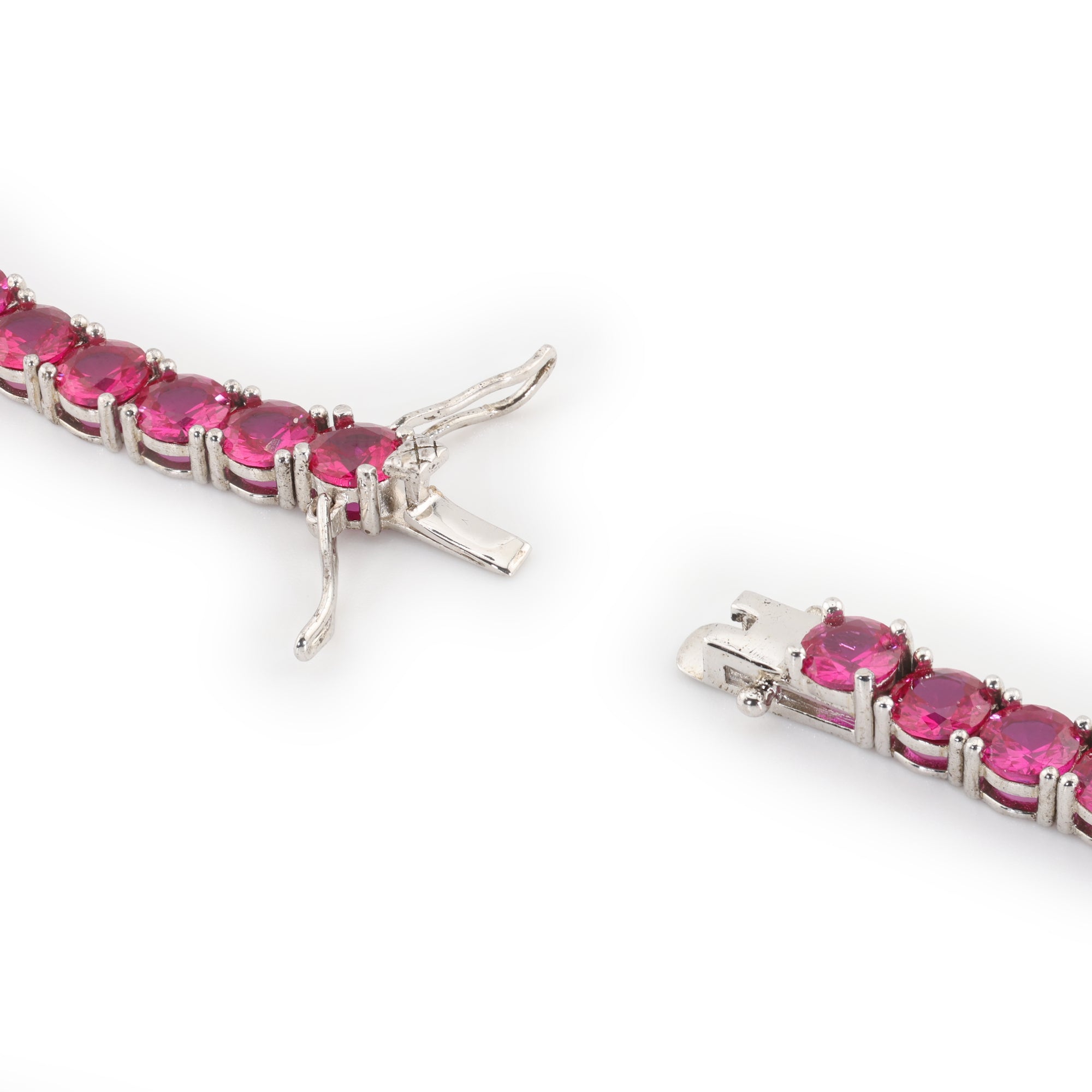 Ruby Titan Cut (5MM) Glacier White Tennis Necklace