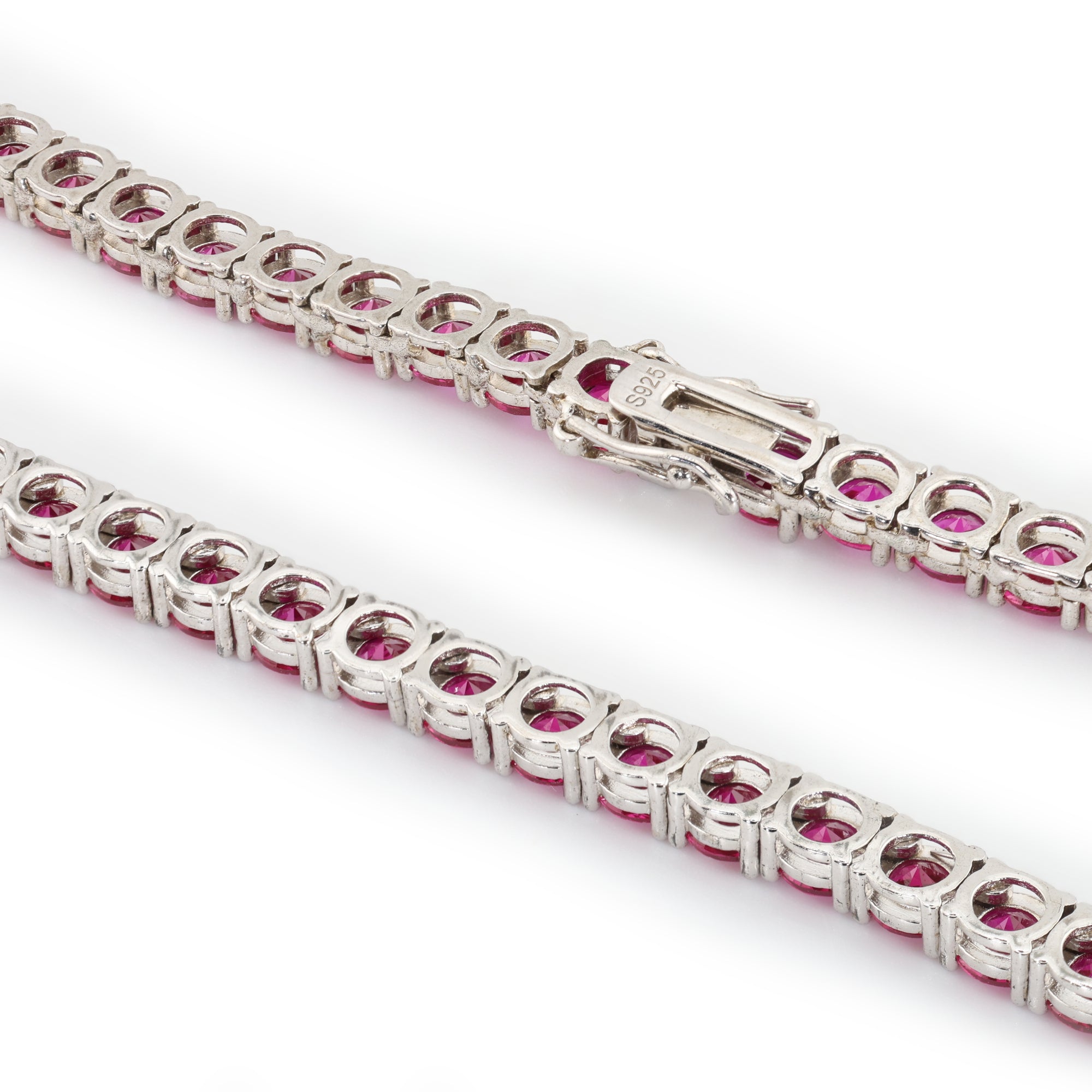 Ruby Titan Cut (5MM) Glacier White Tennis Necklace