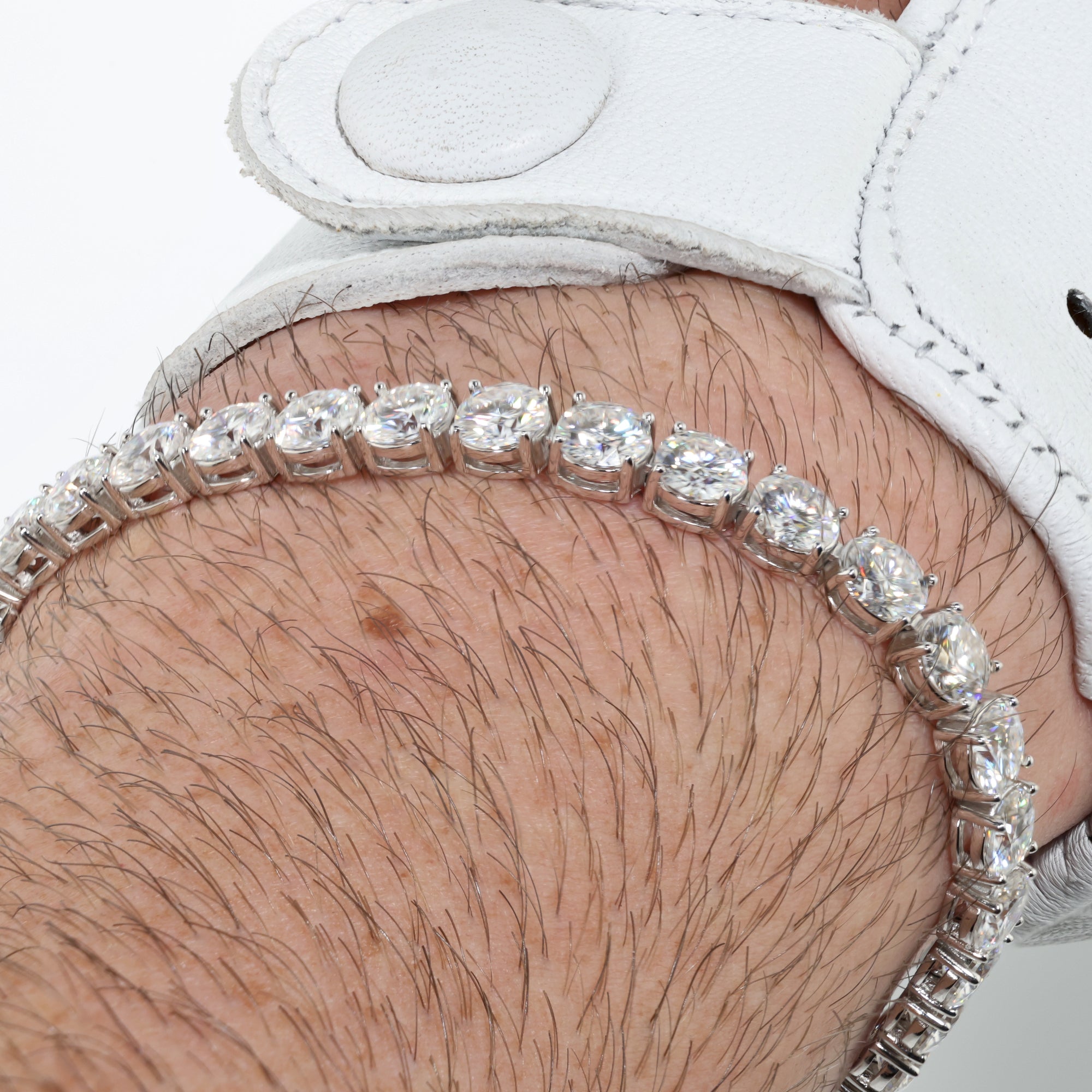 Titan Cut (Cut) Glacier White Tennis Bracelet