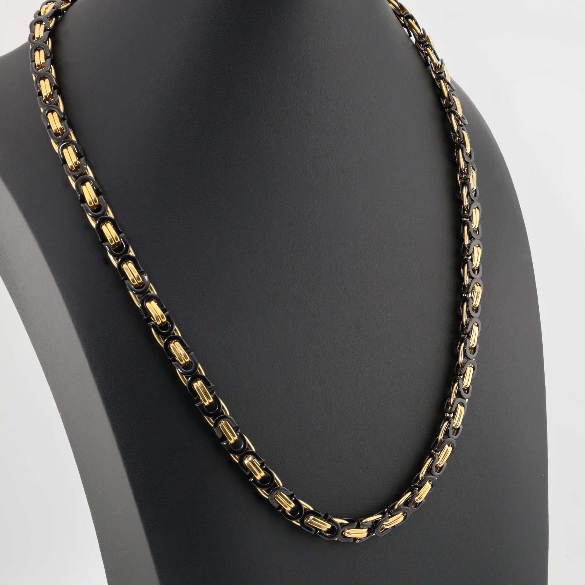 6MM Aurelius Noir Byzantine Necklace