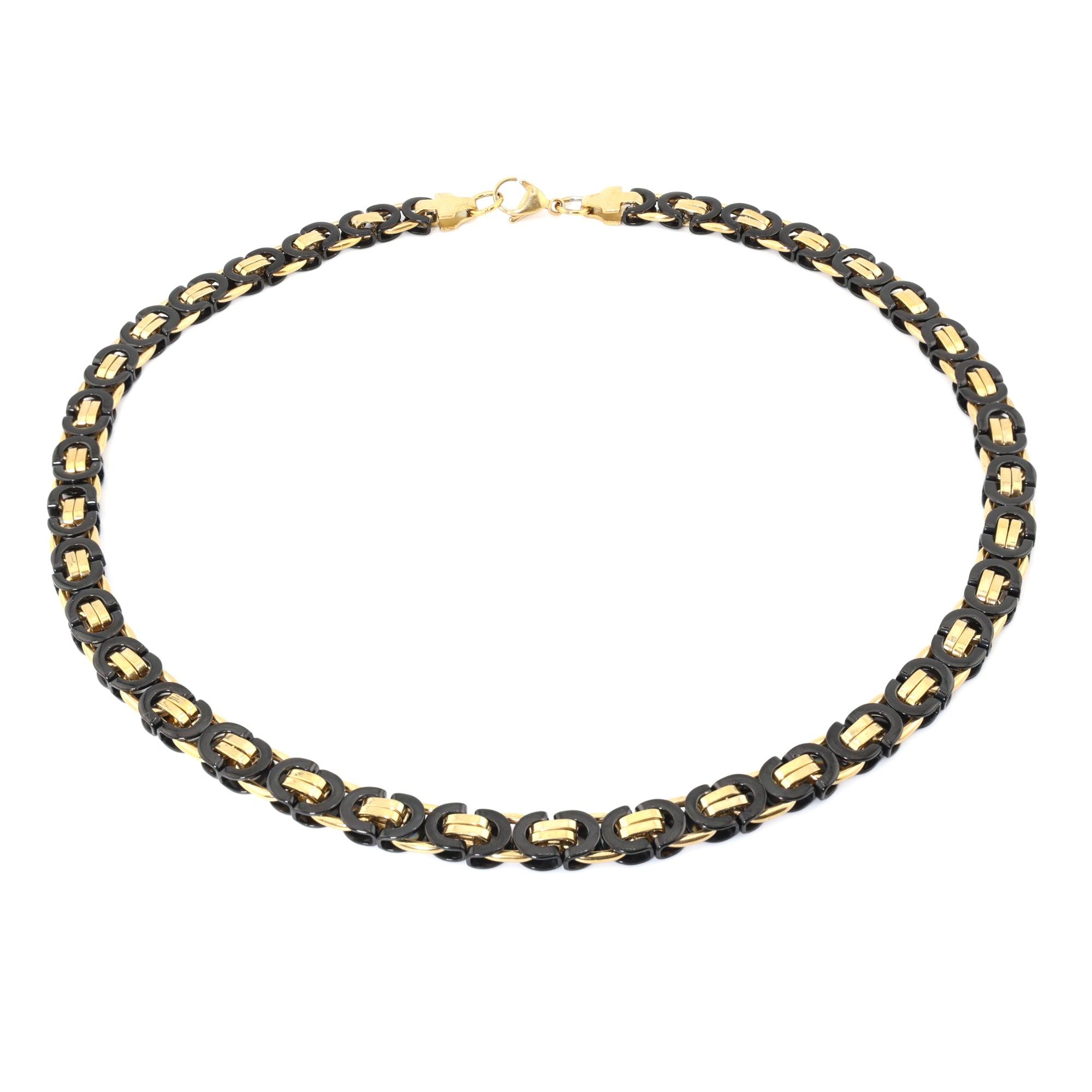 8MM Aurelius Noir Byzantine Necklace