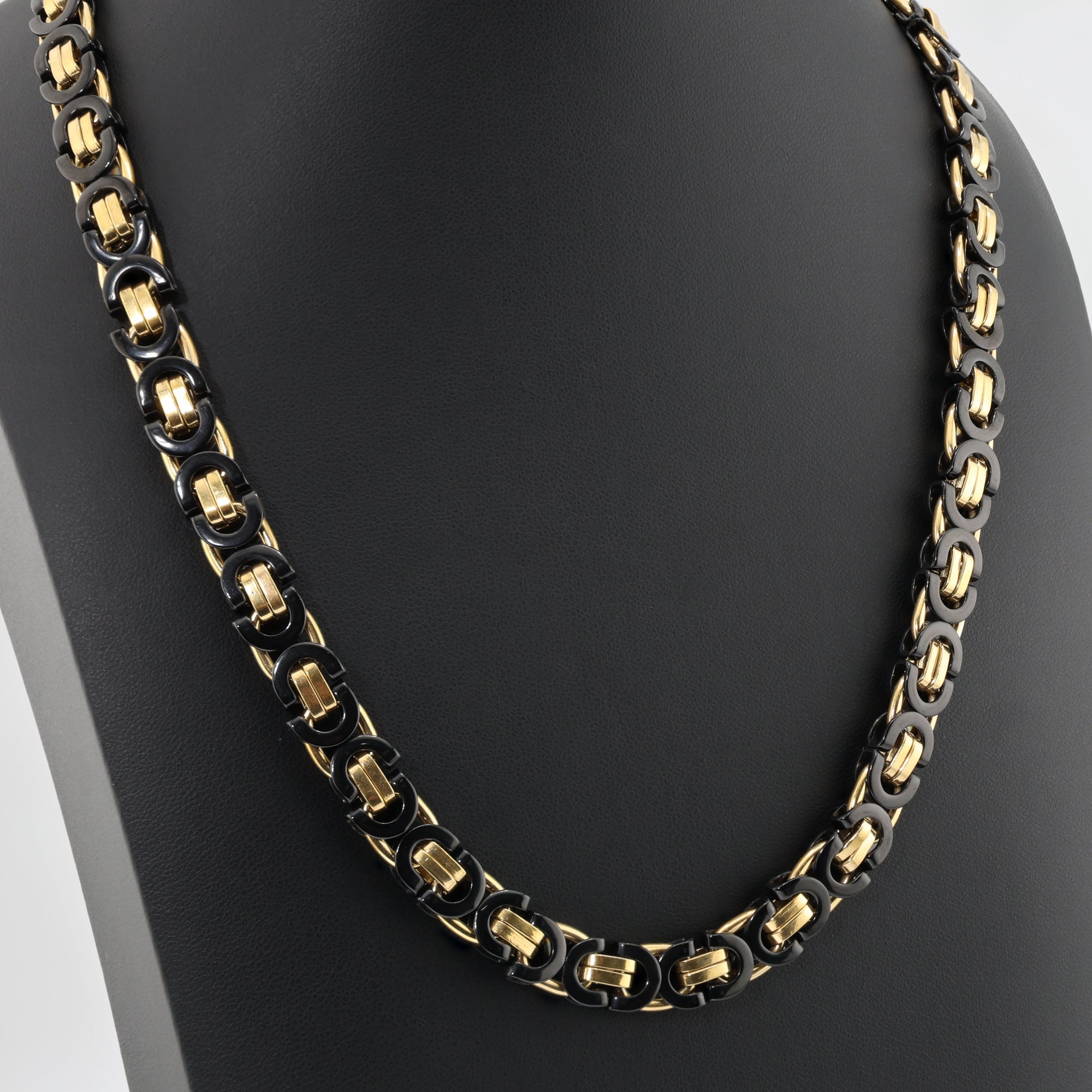 8MM Aurelius Noir Byzantine Necklace