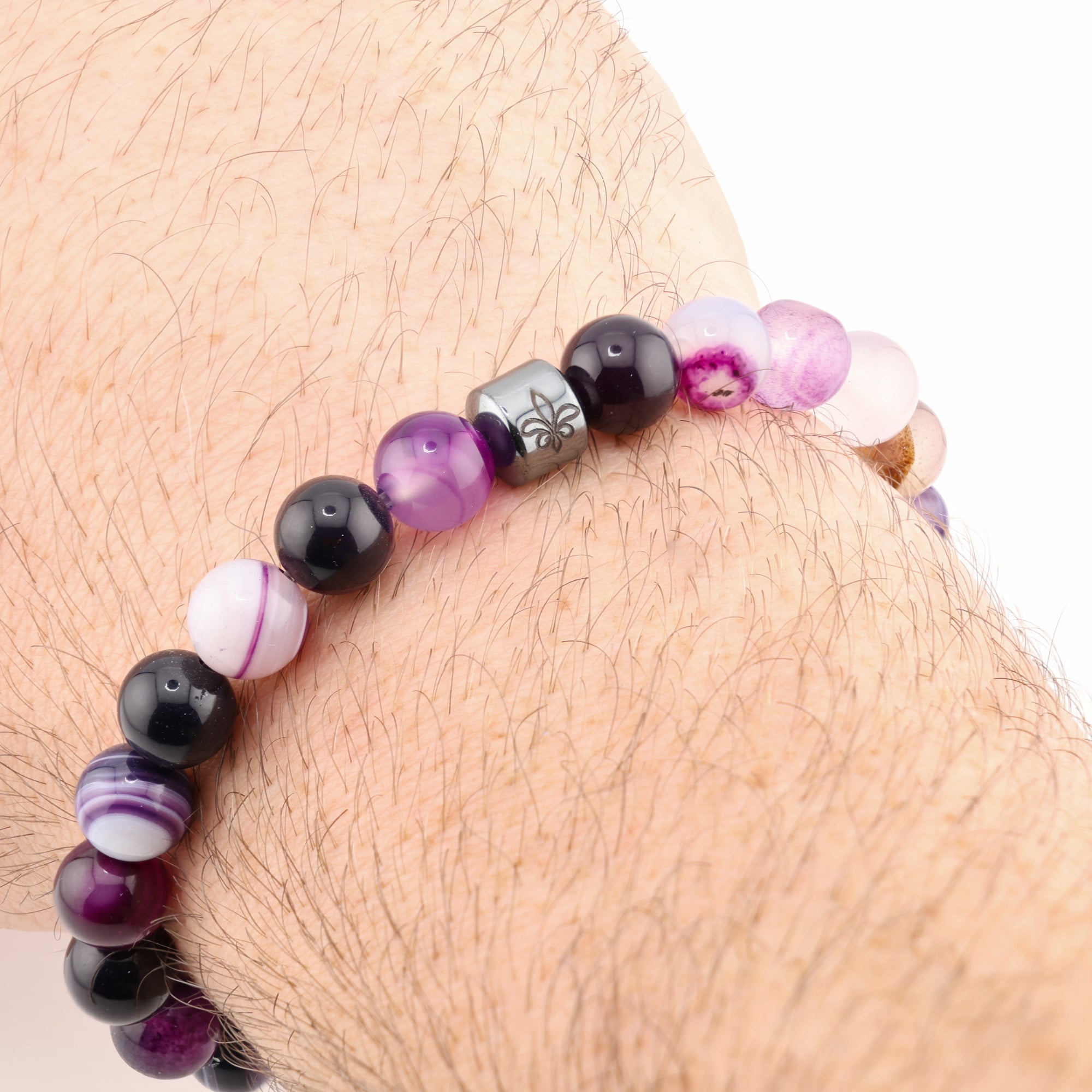 Amethyst Agate Bracelet