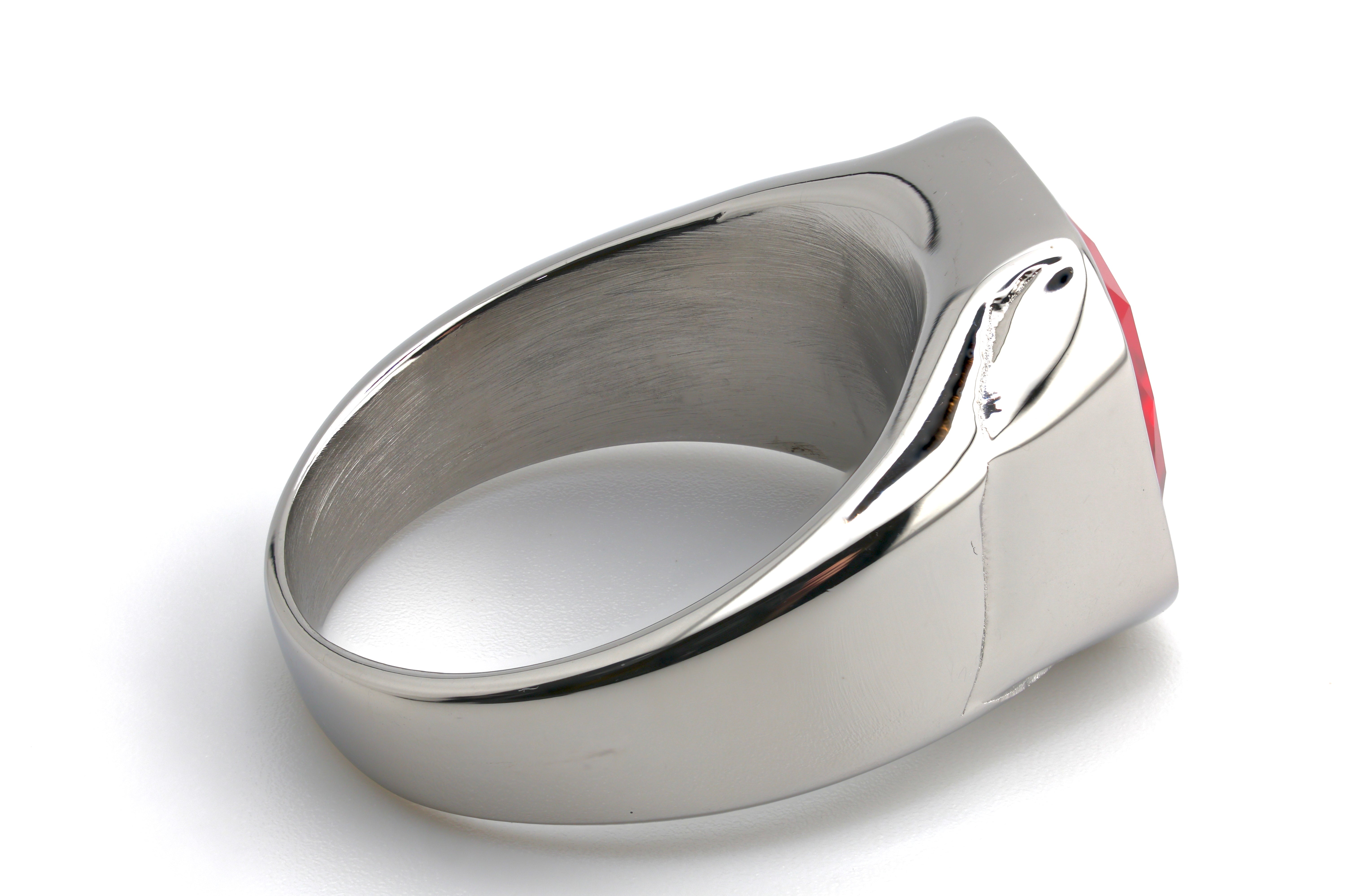 Chrome Red Signet Ring
