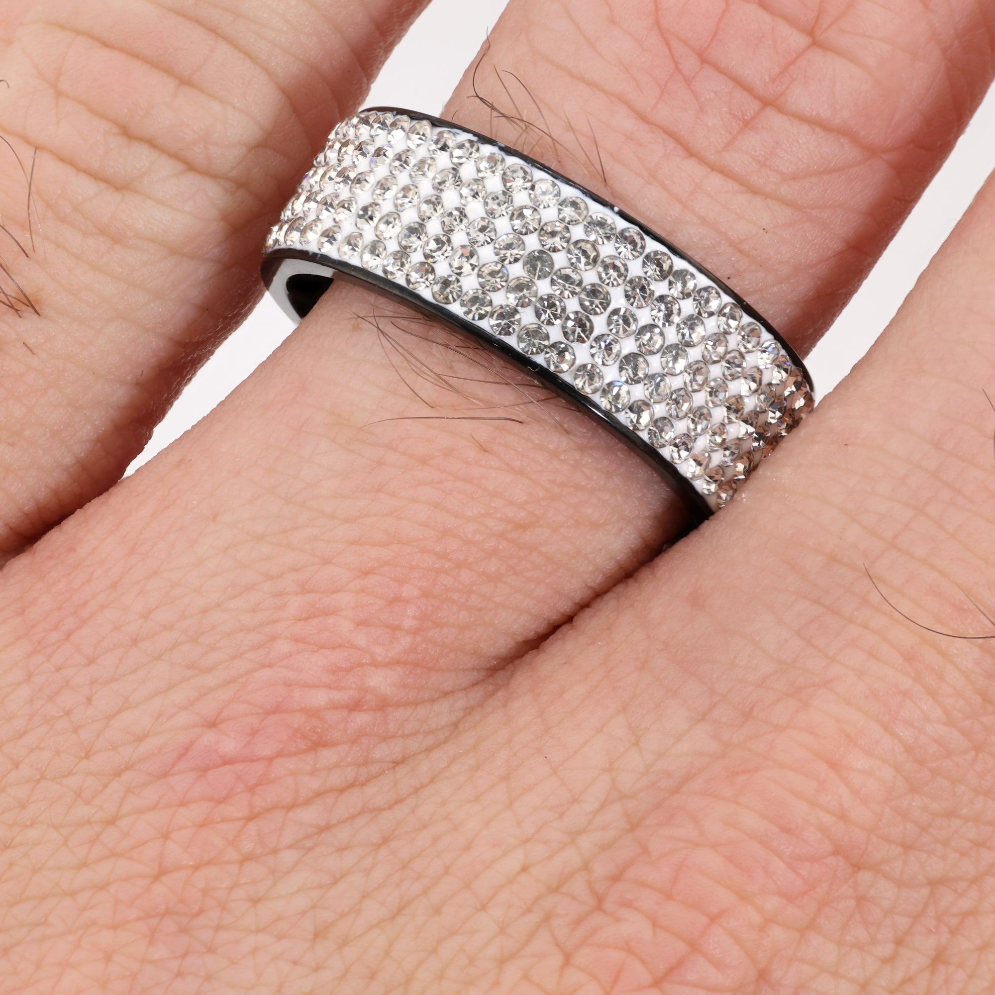 Noir Radiance Pavé Band