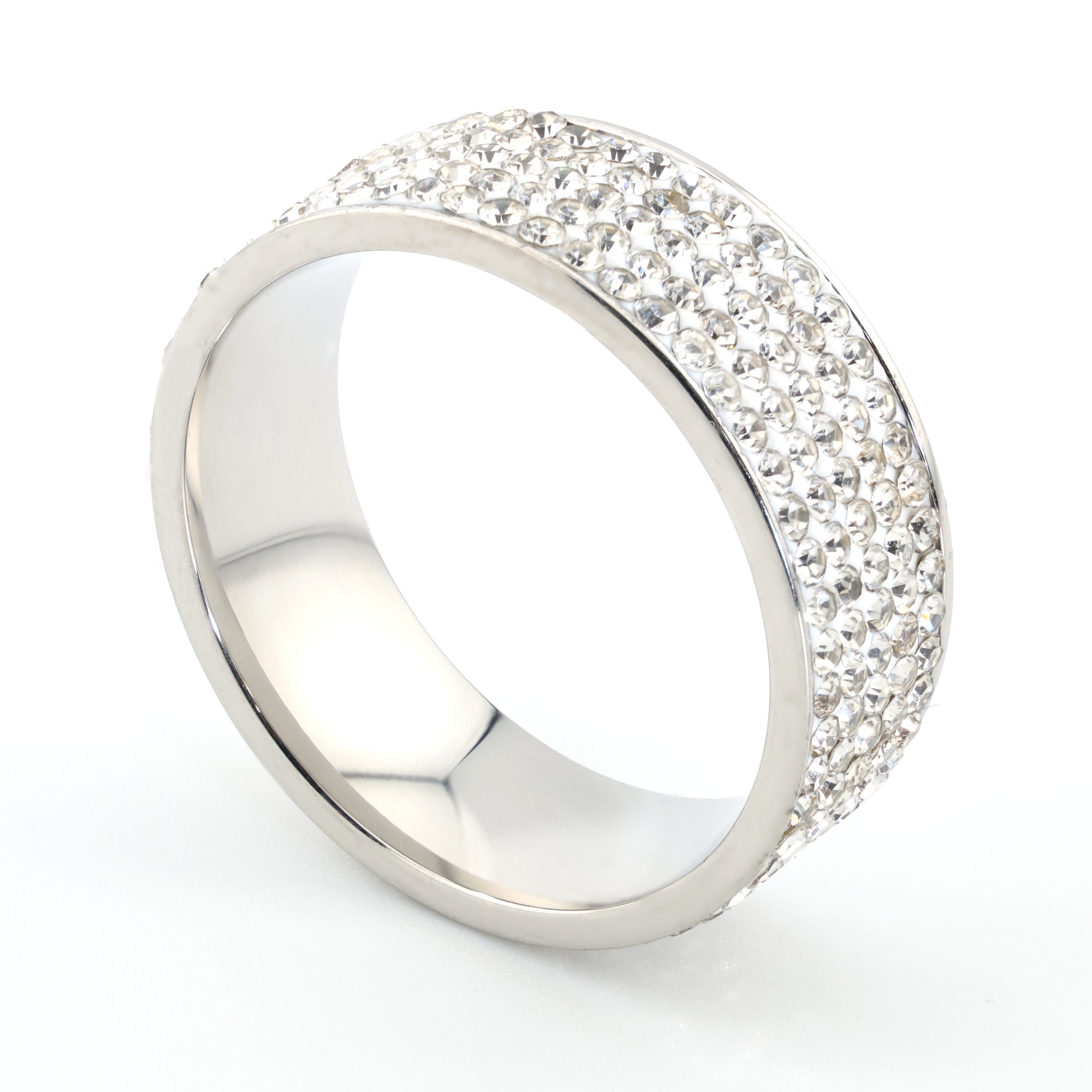 Chrome Radiance Pavé Band