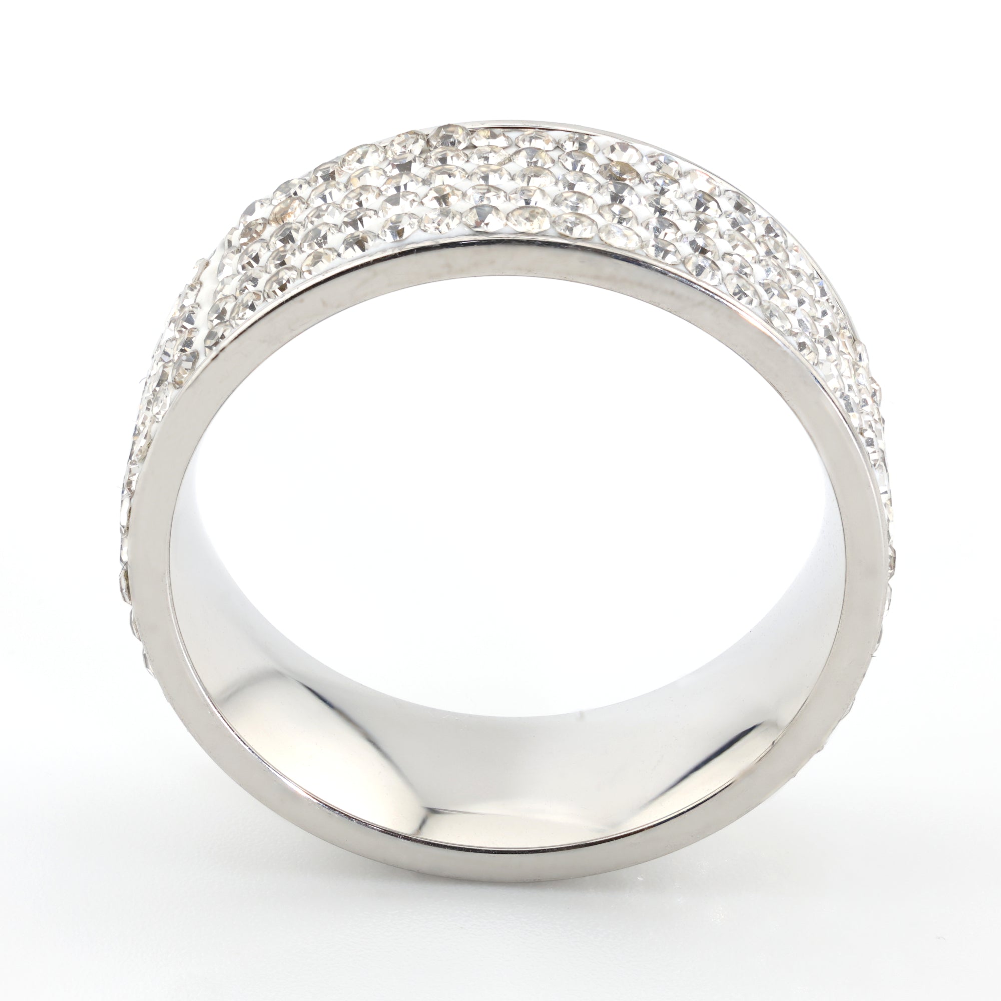 Chrome Radiance Pavé Band