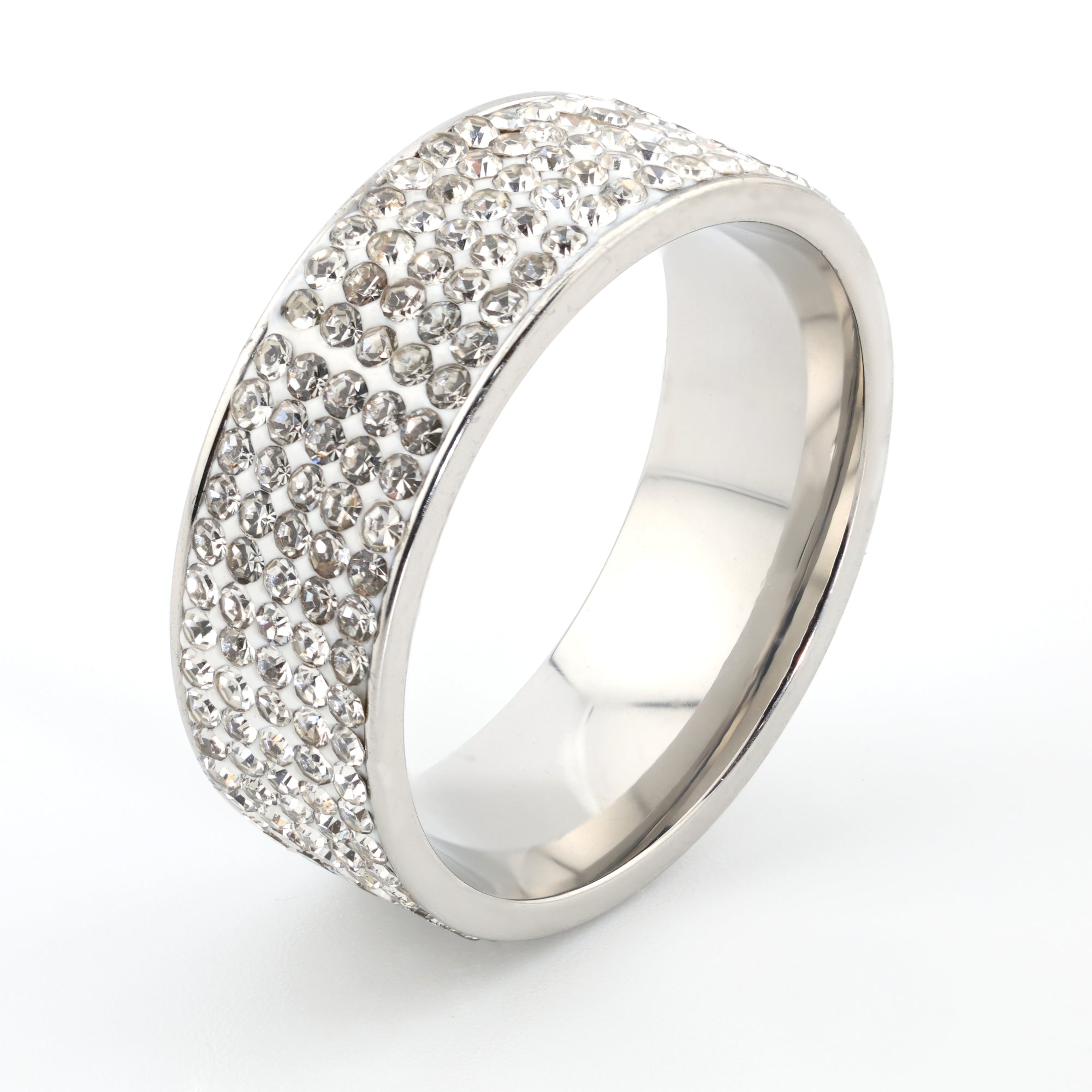 Chrome Radiance Pavé Band