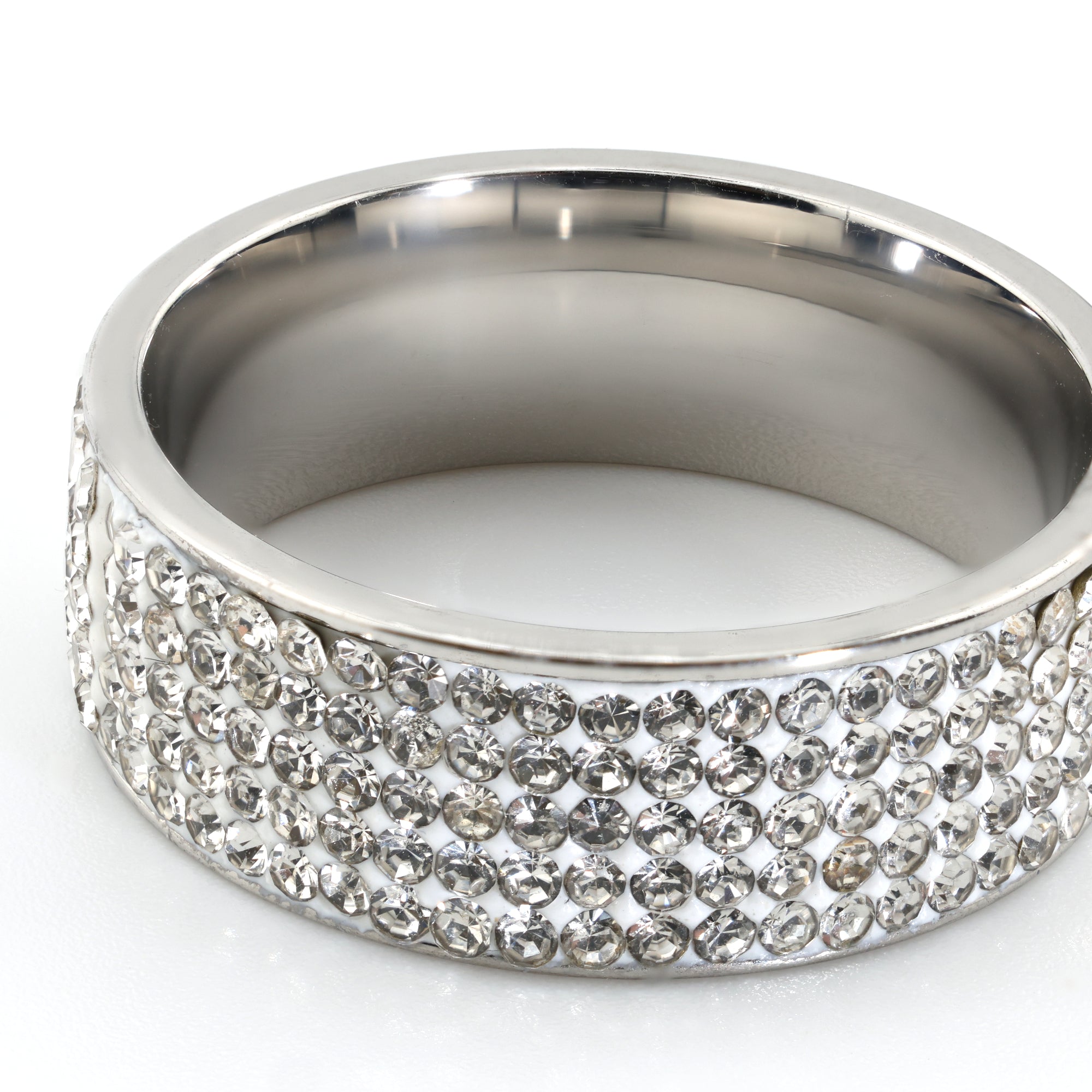 Chrome Radiance Pavé Band
