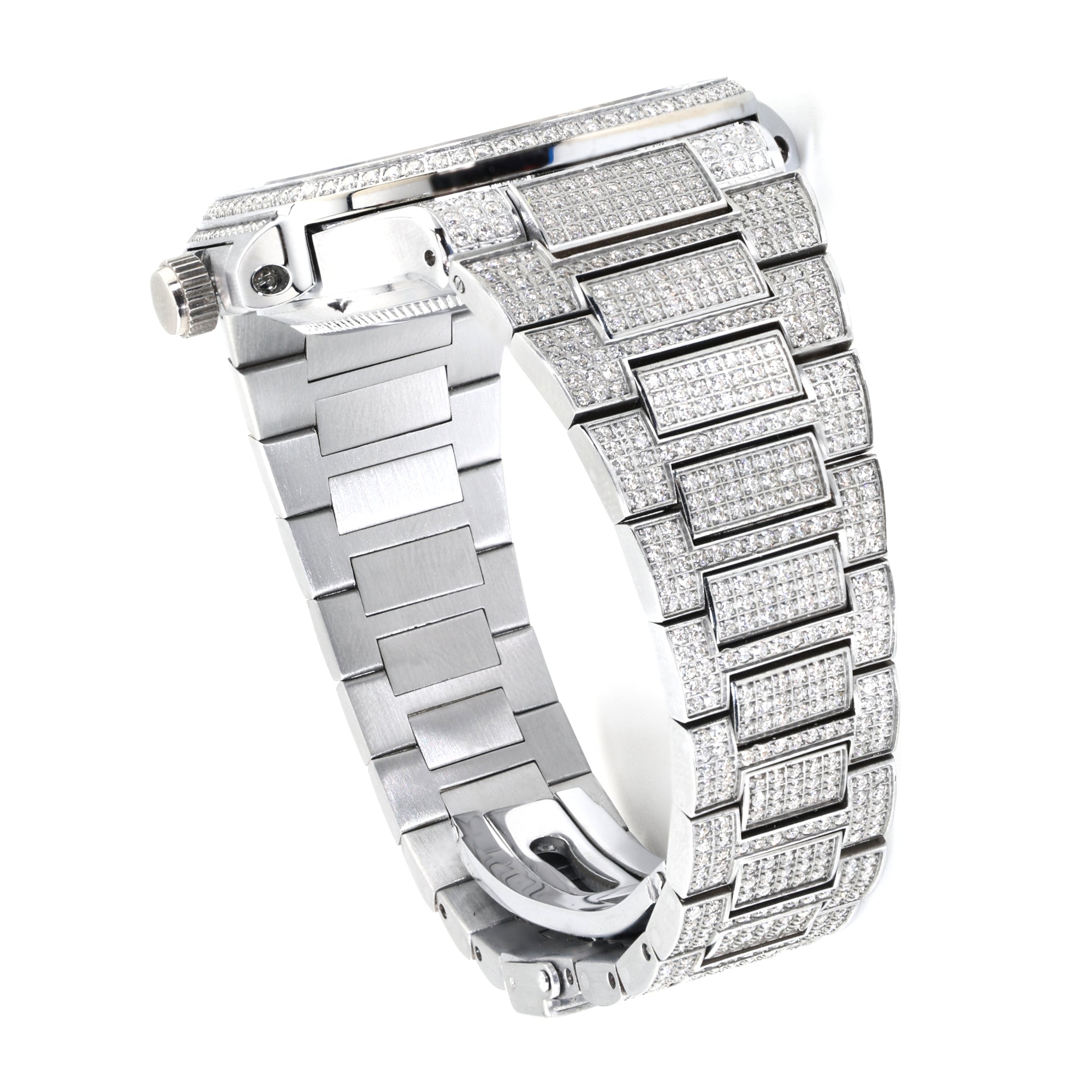 Sovereign-Argentum Moissanite Automatic