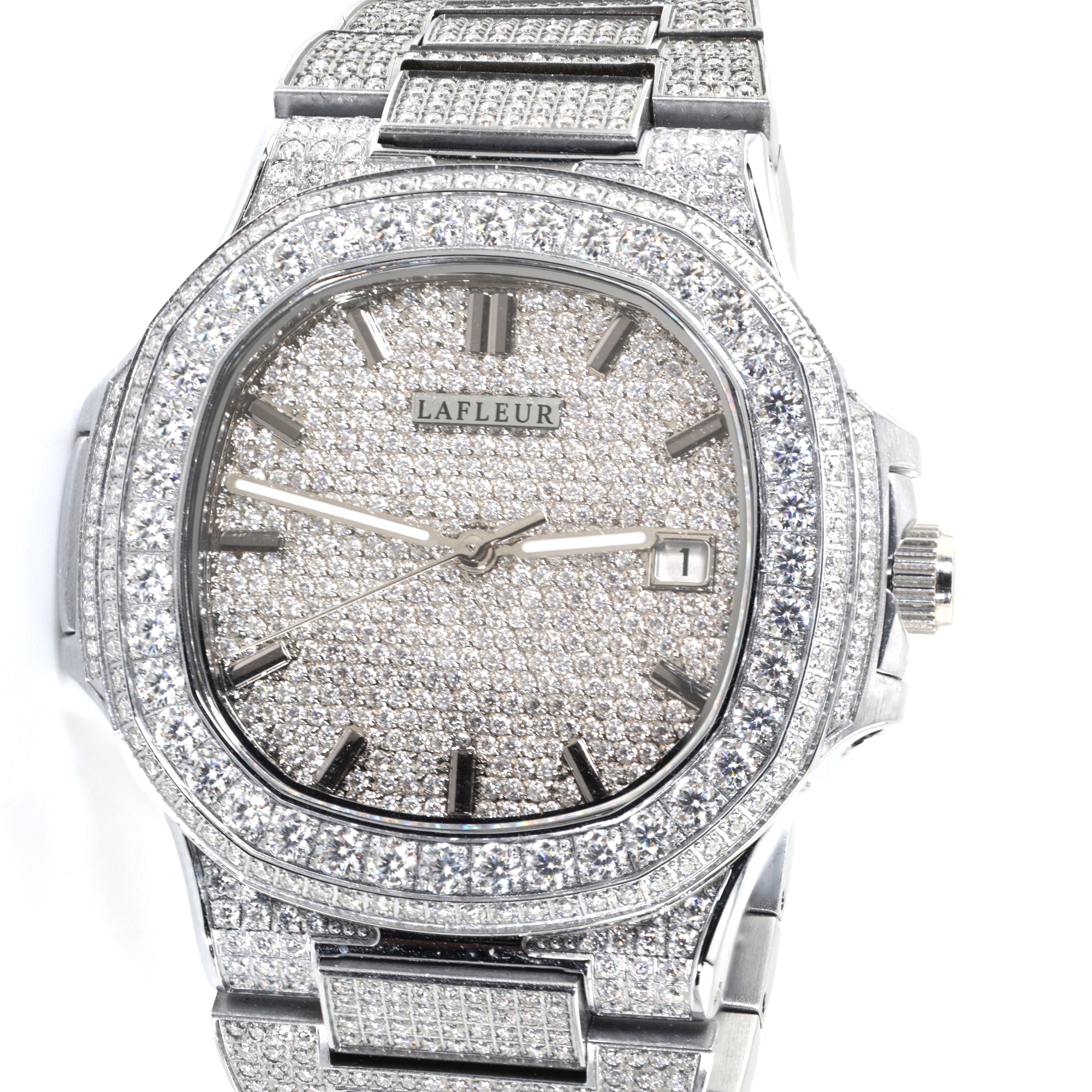 Sovereign-Argentum Moissanite Automatic