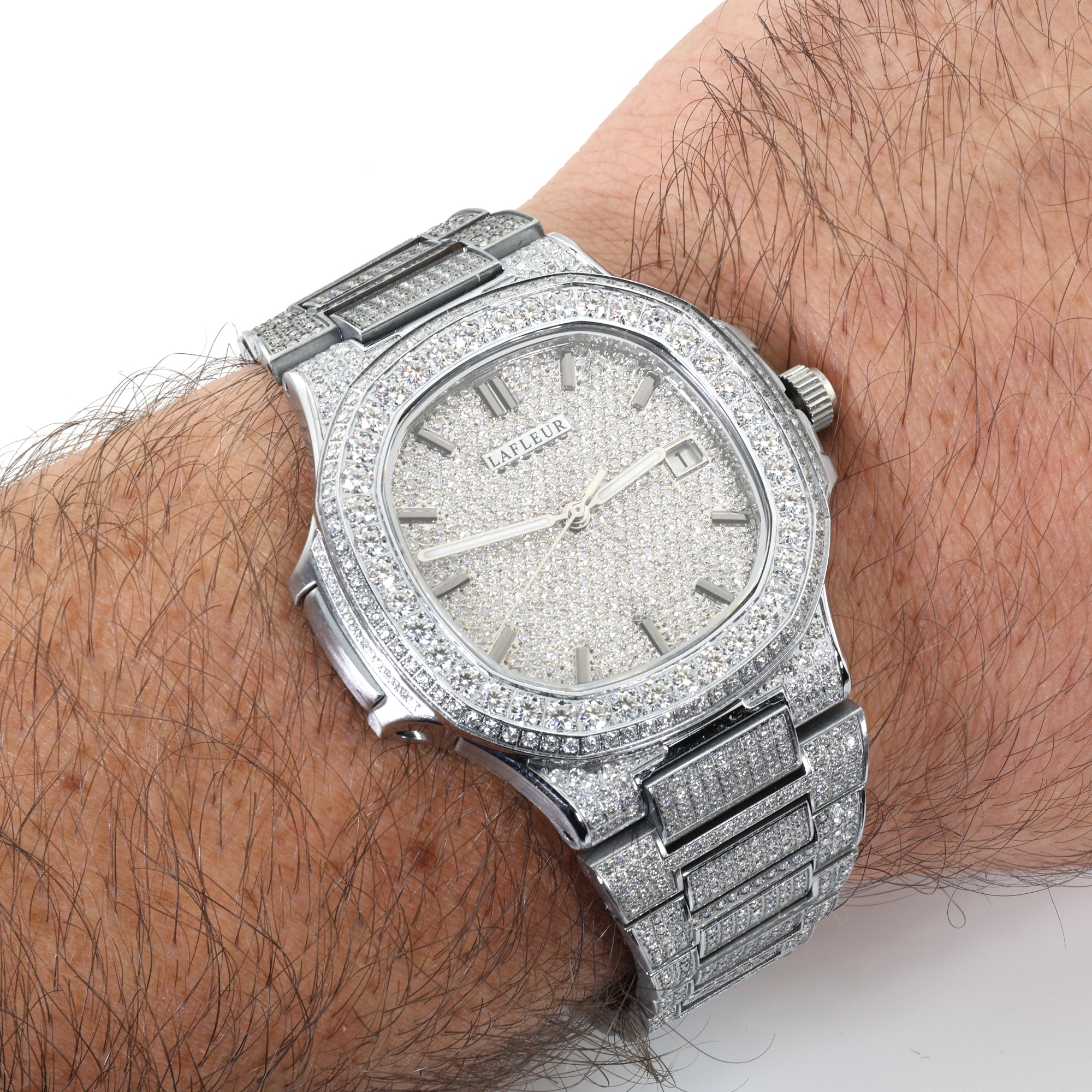 Sovereign-Argentum Moissanite Automatic