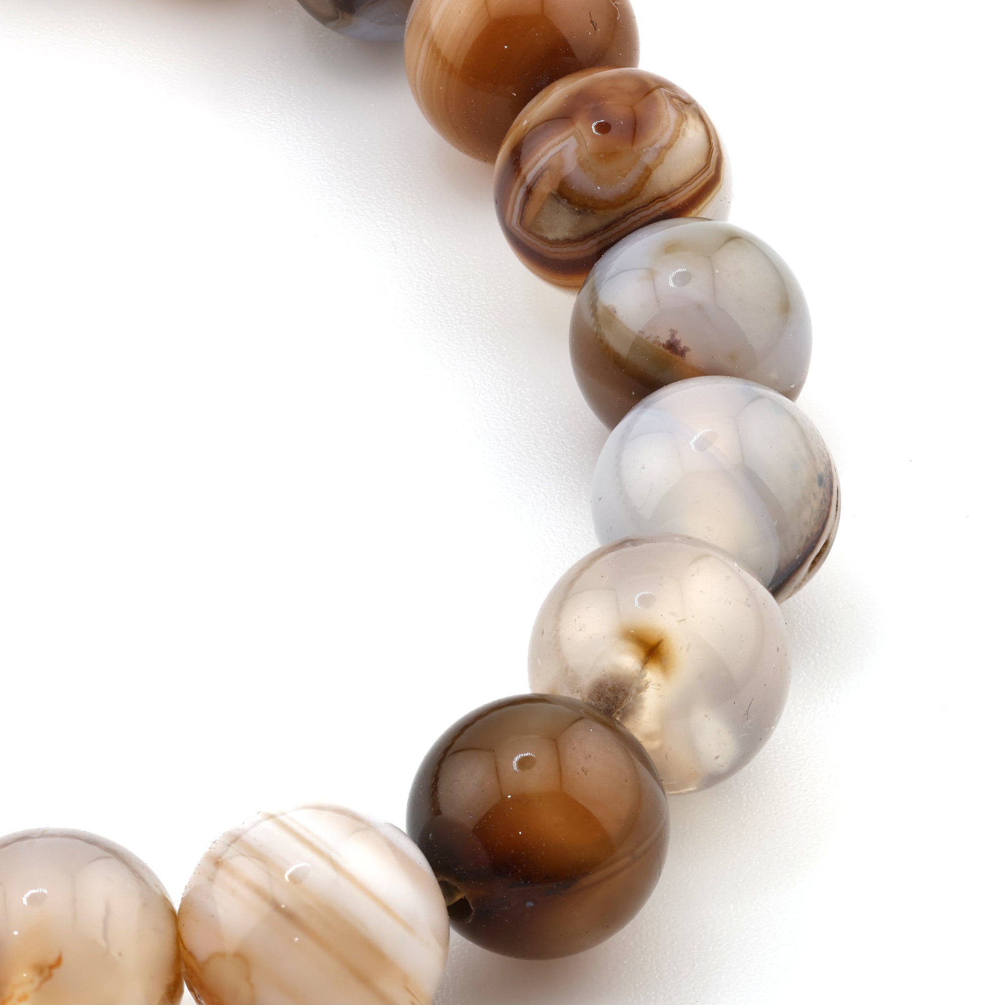 Coffee Lace Agate Bracelet