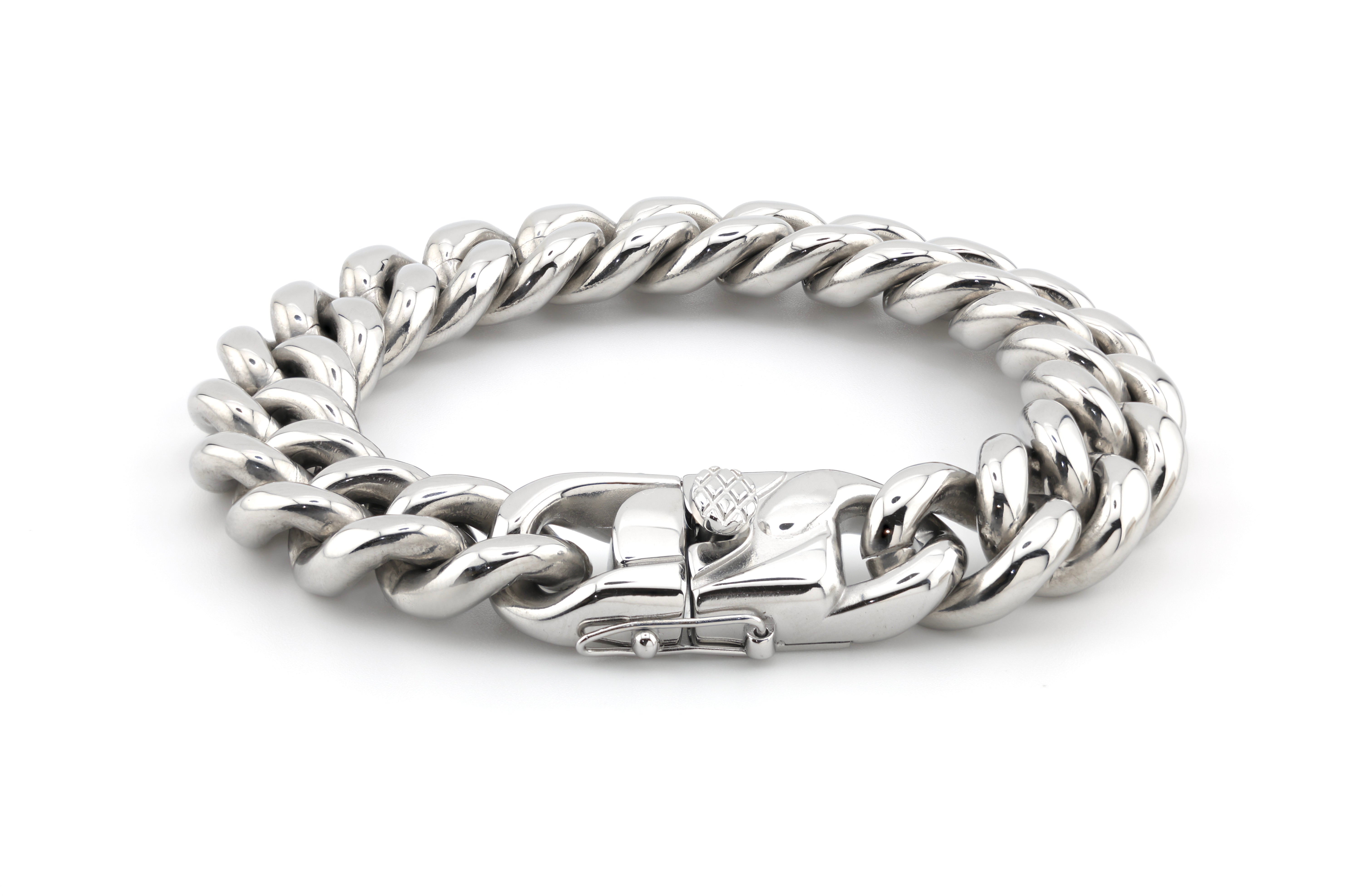 14MM Argentum Cuban Bracelet