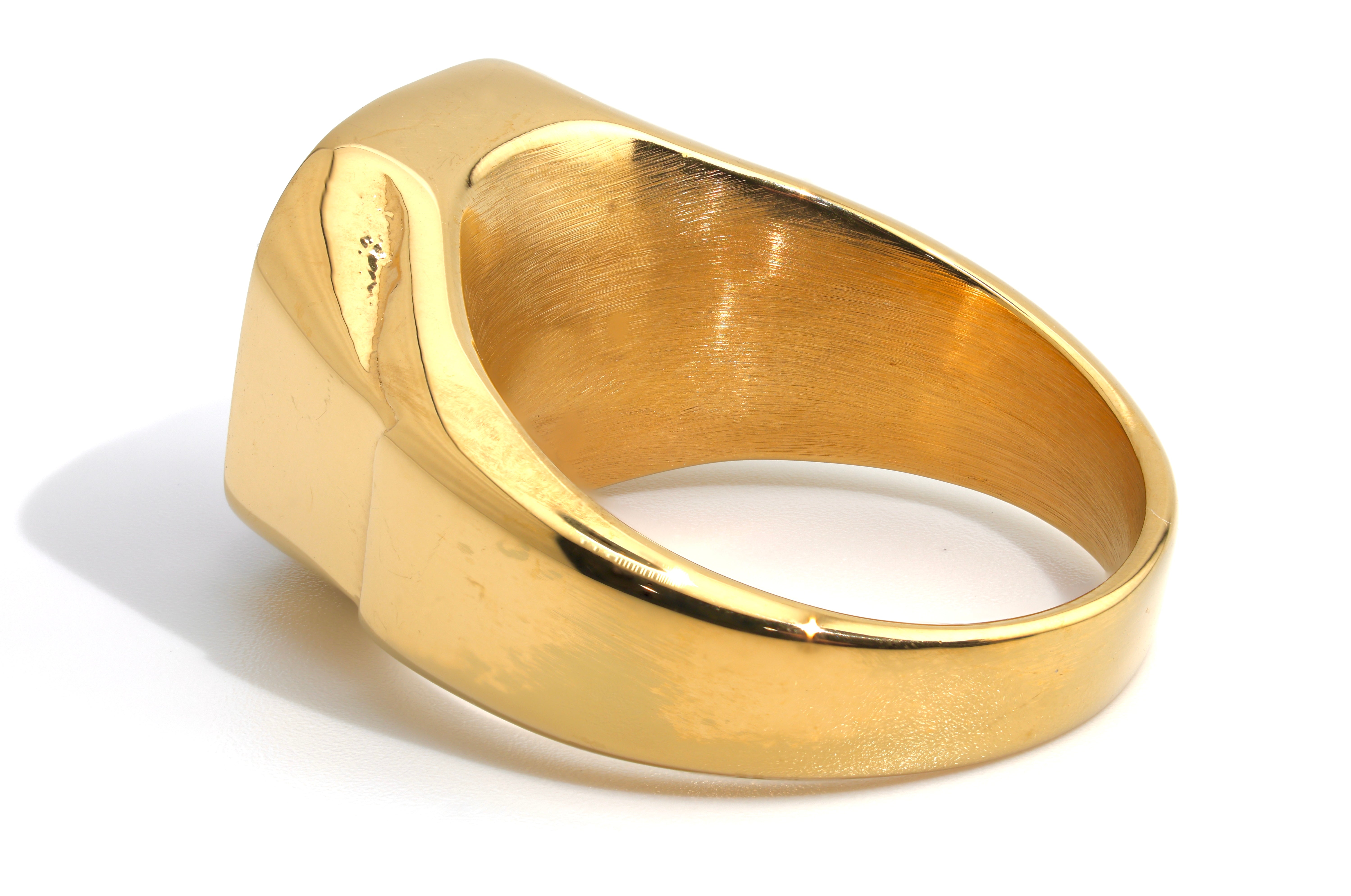 Golden Red Signet Ring