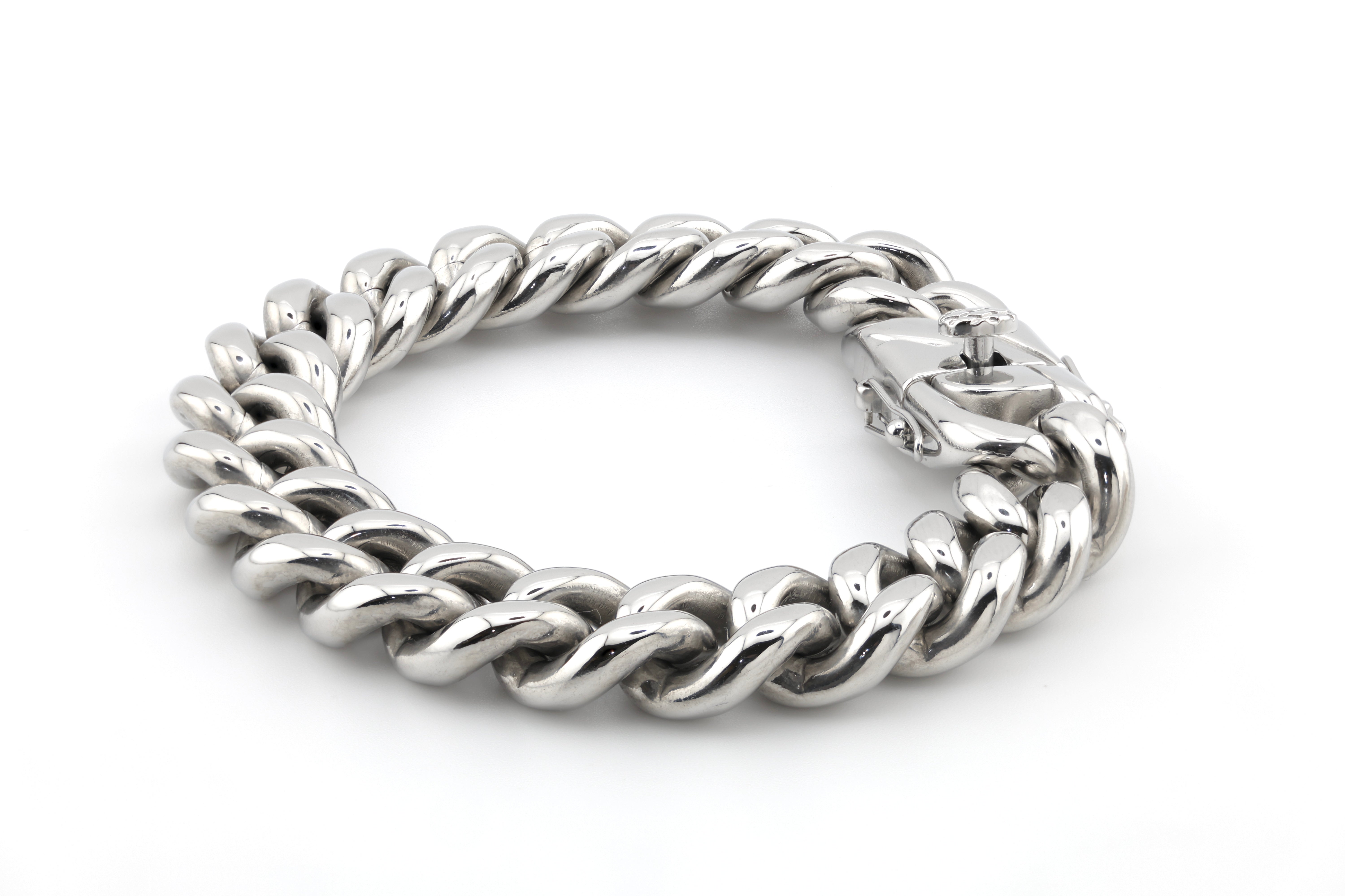 14MM Argentum Cuban Bracelet