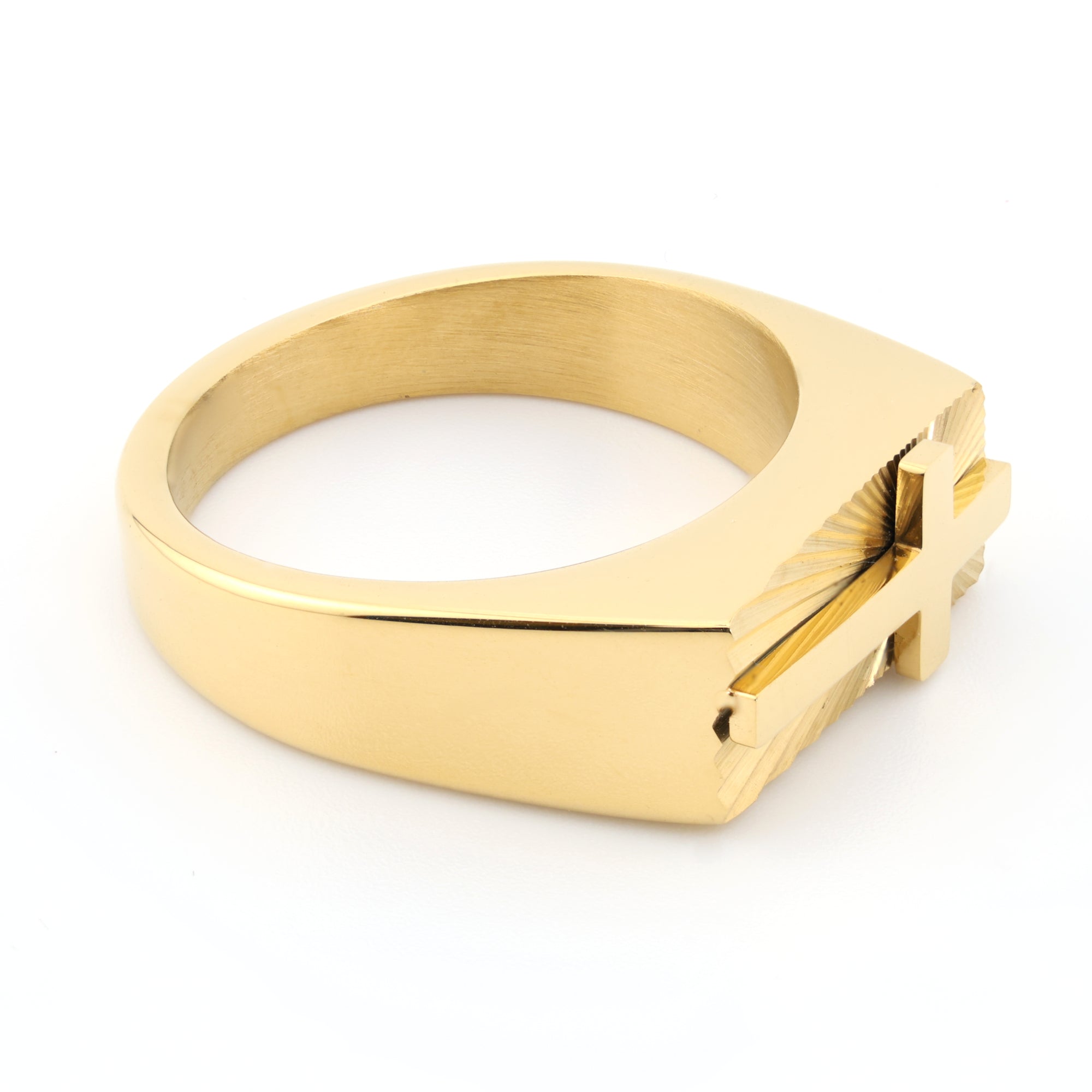 Gold Covenant Cross Ring