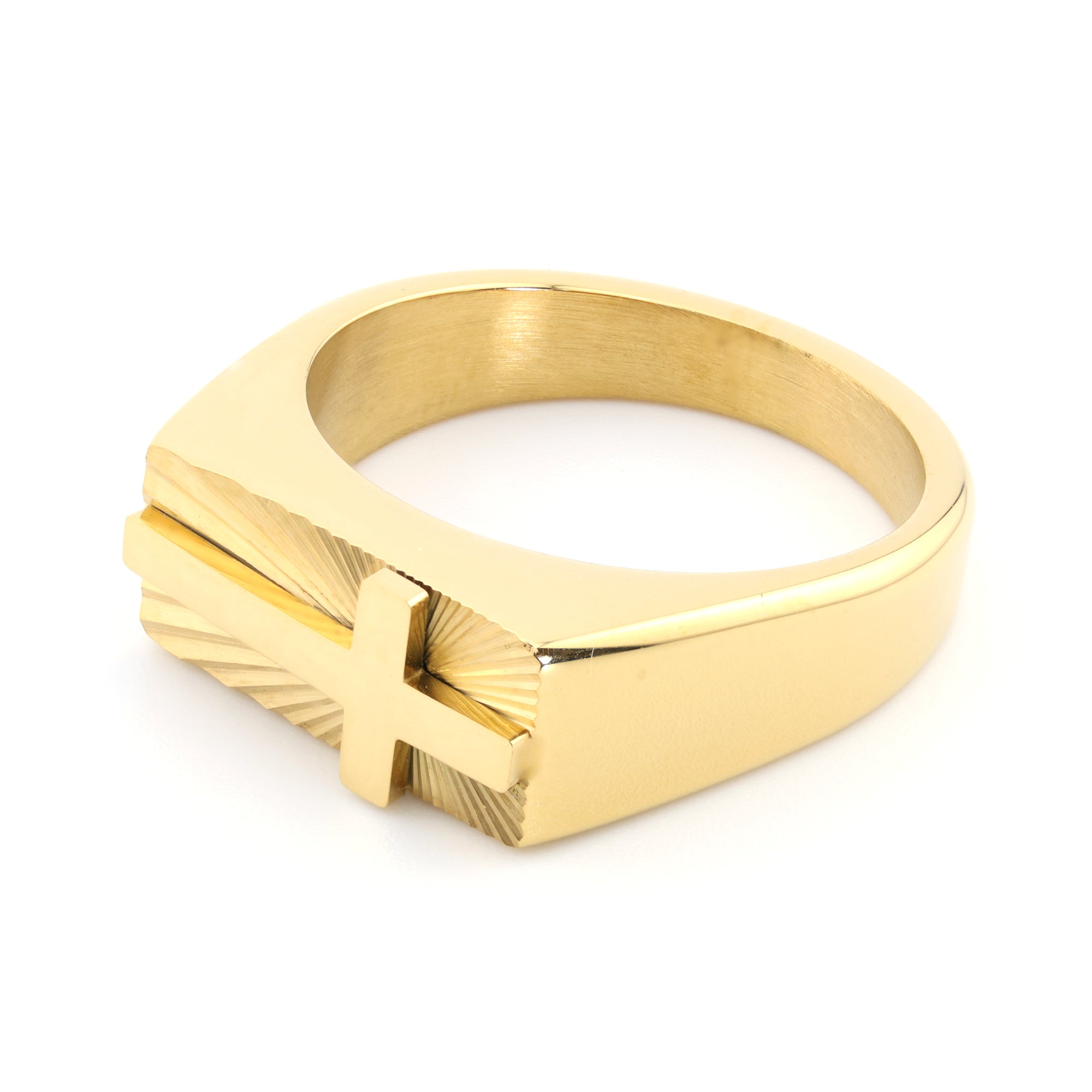 Gold Covenant Cross Ring