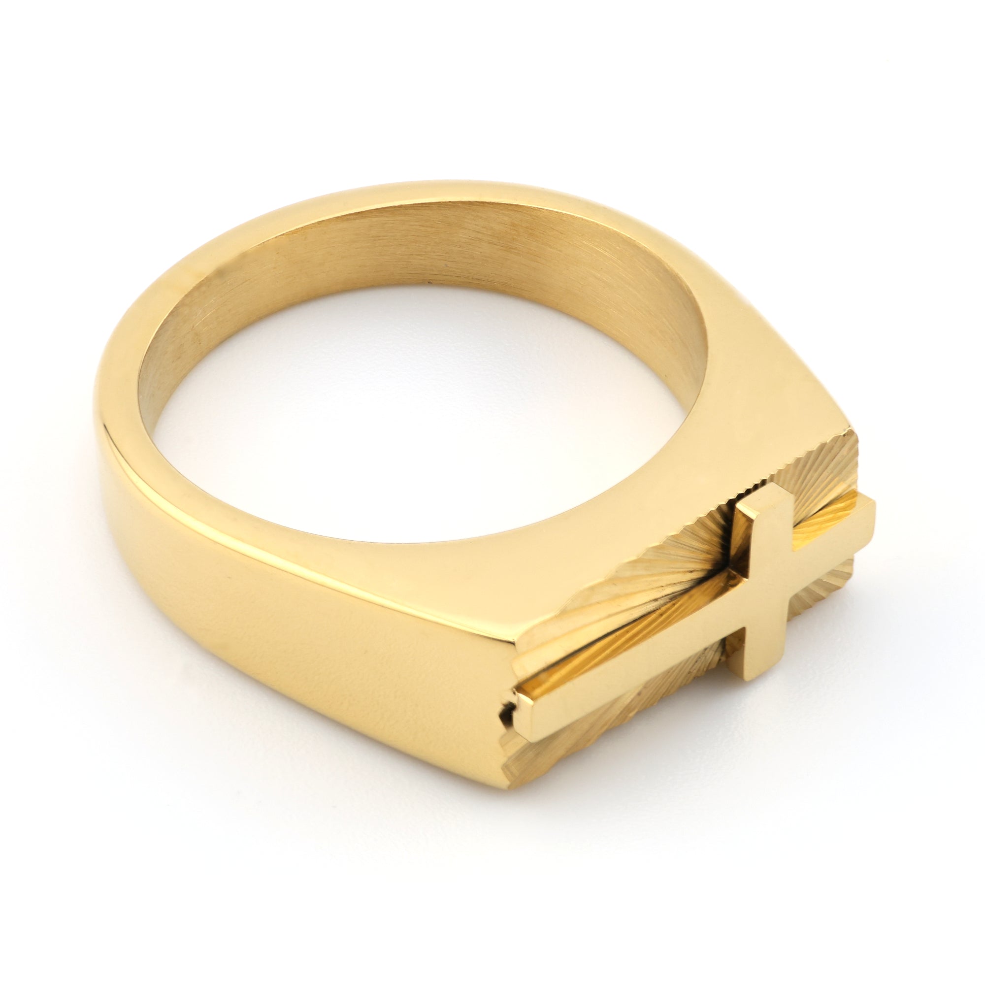Gold Covenant Cross Ring