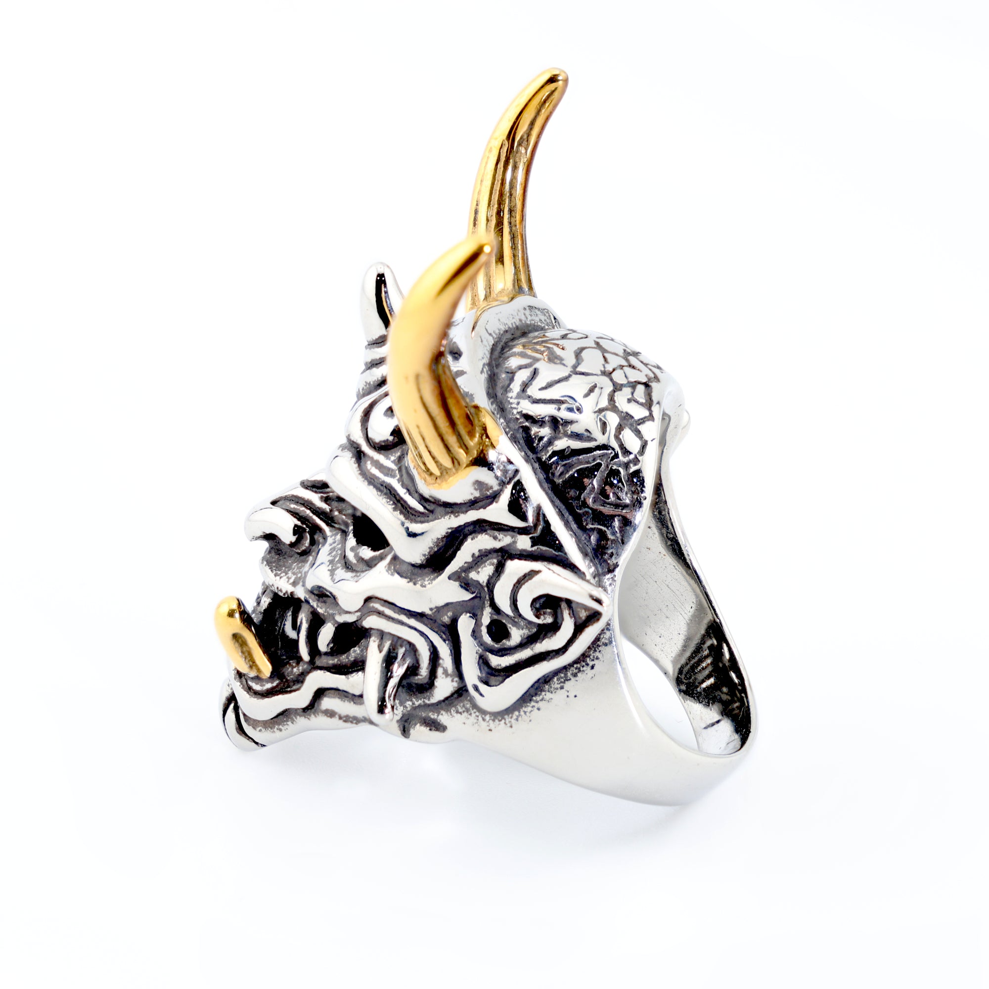 Gold Oni Sovereign Ring