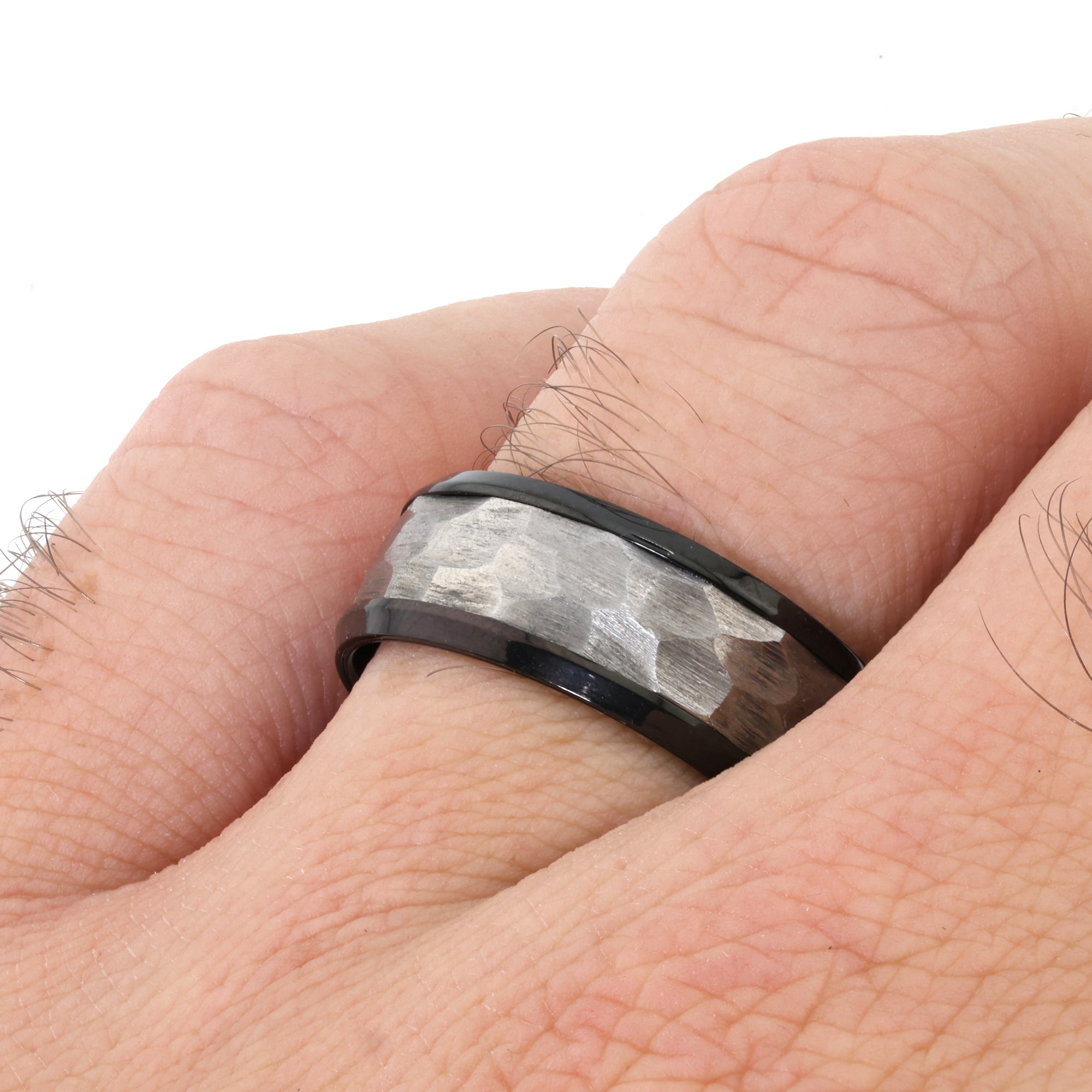 Onyx Bastion Tantalum Ring