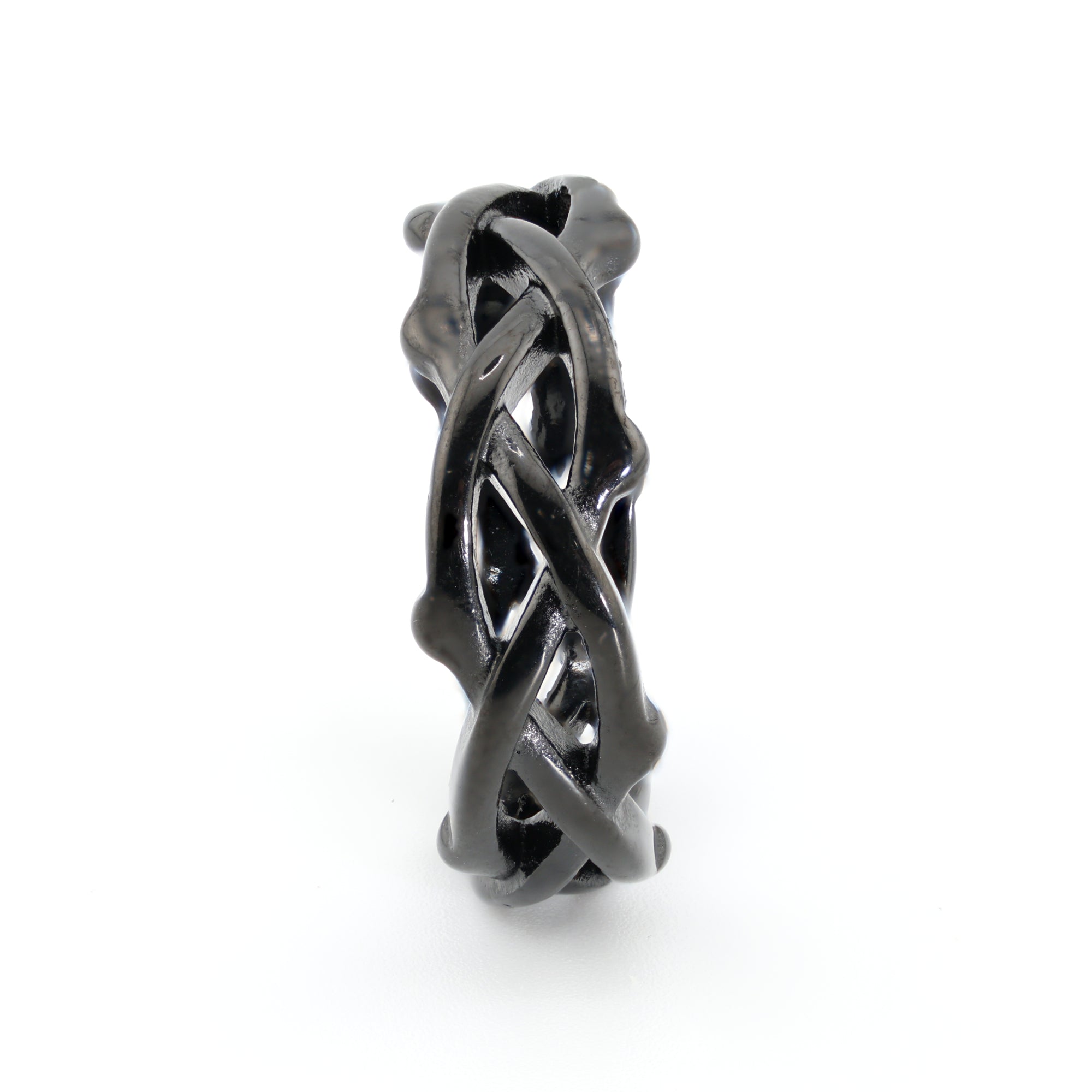 Noir Crown Weave Ring