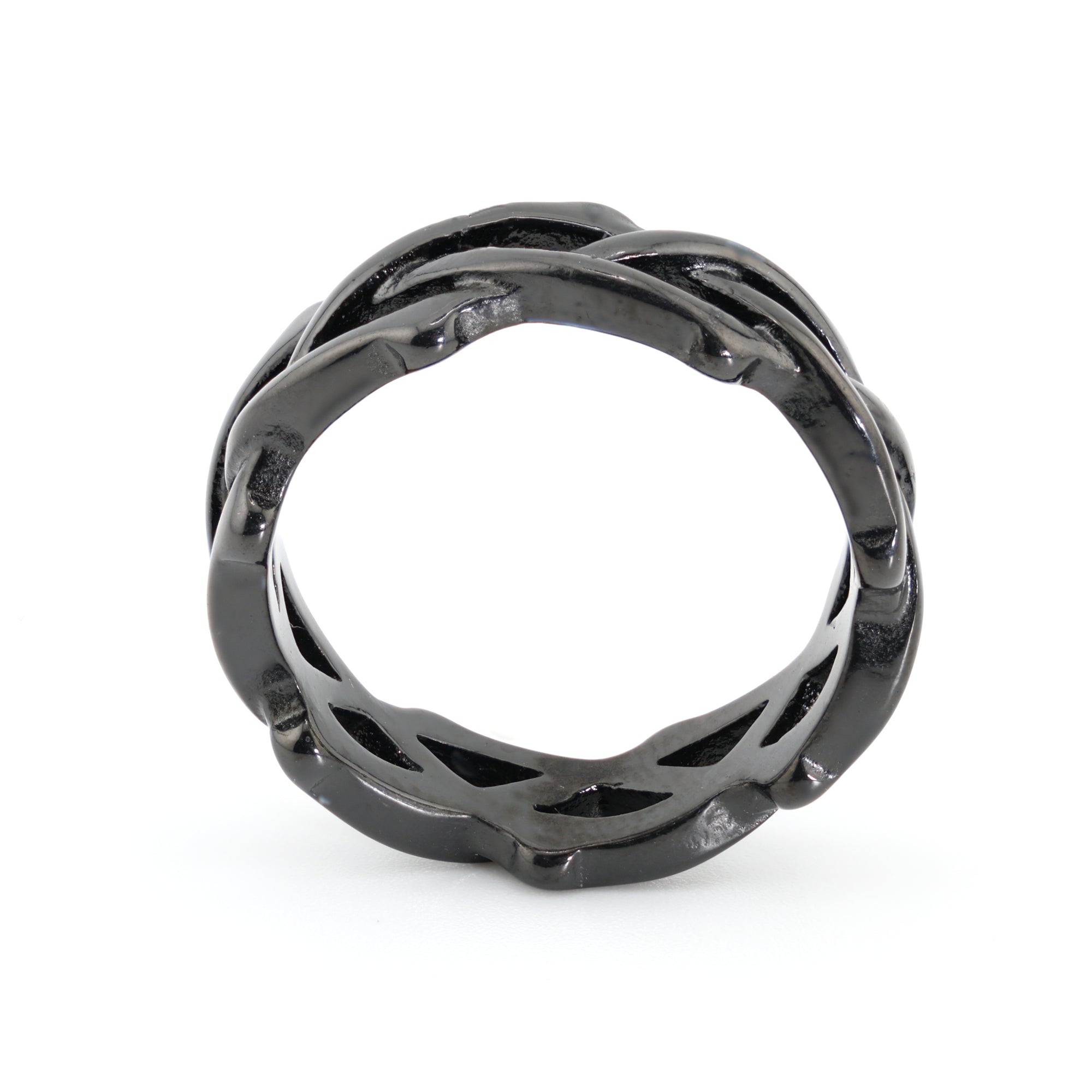 Noir Crown Weave Ring
