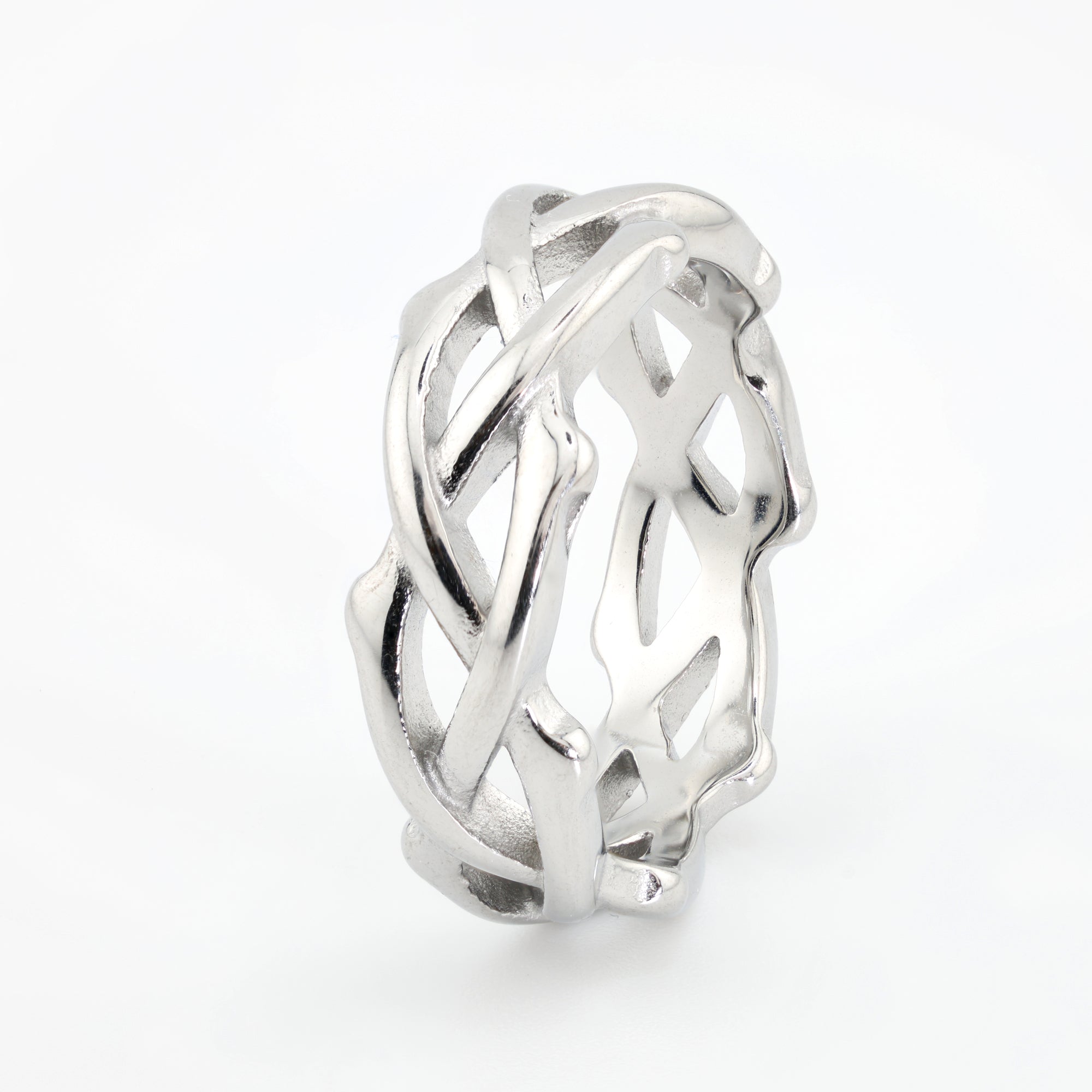Argentum Crown Weave Ring