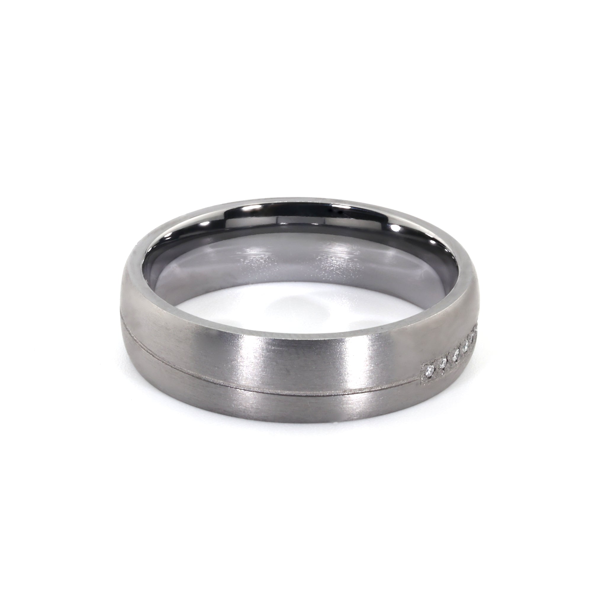 King Diamond Tantalum Ring