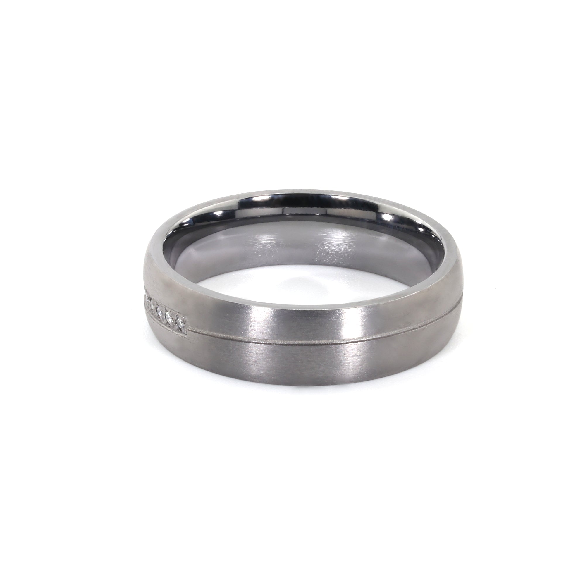 King Diamond Tantalum Ring